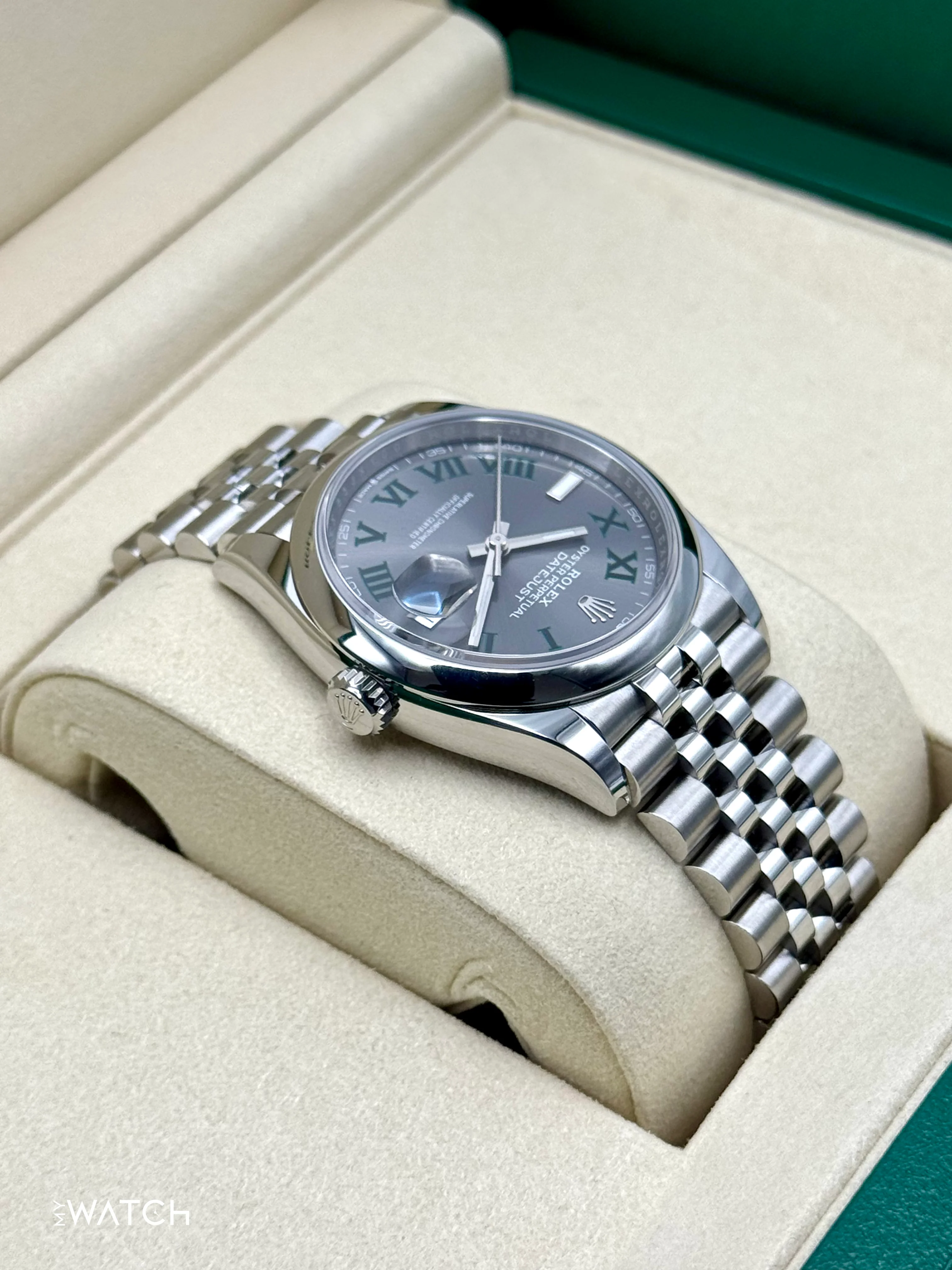 NEW 2025 Rolex Datejust 36mm 126200 Jubilee Wimbledon Dial - Image 8