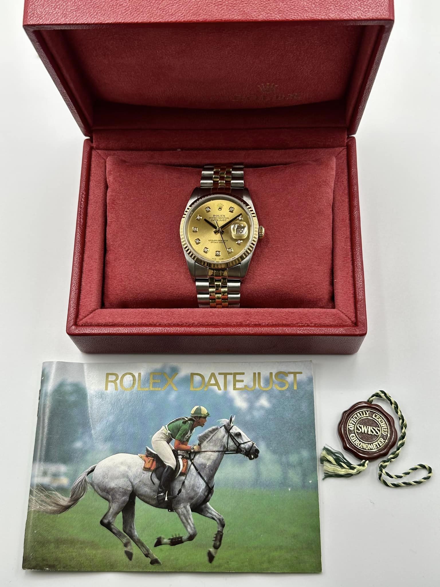 Rolex Datejust 36mm 16233 Two-Tone Jubilee Champagne Diamond Dial - Image 11