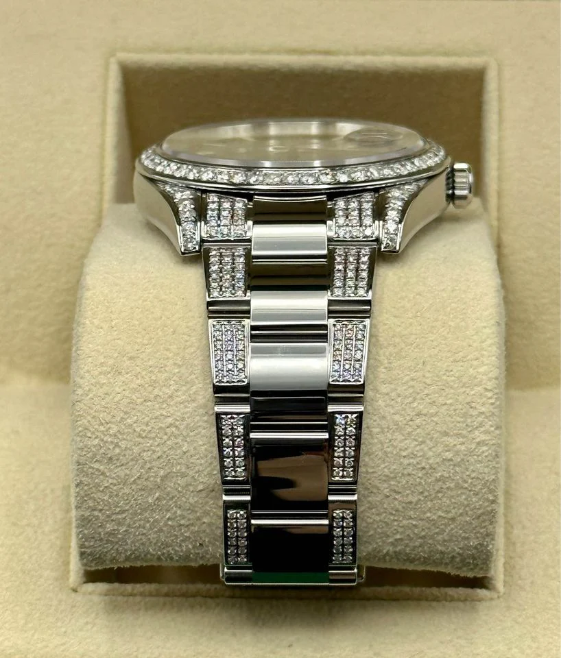 Rolex Datejust 41mm 126300 Diamonds Oyster Black Stick Dial - Image 3