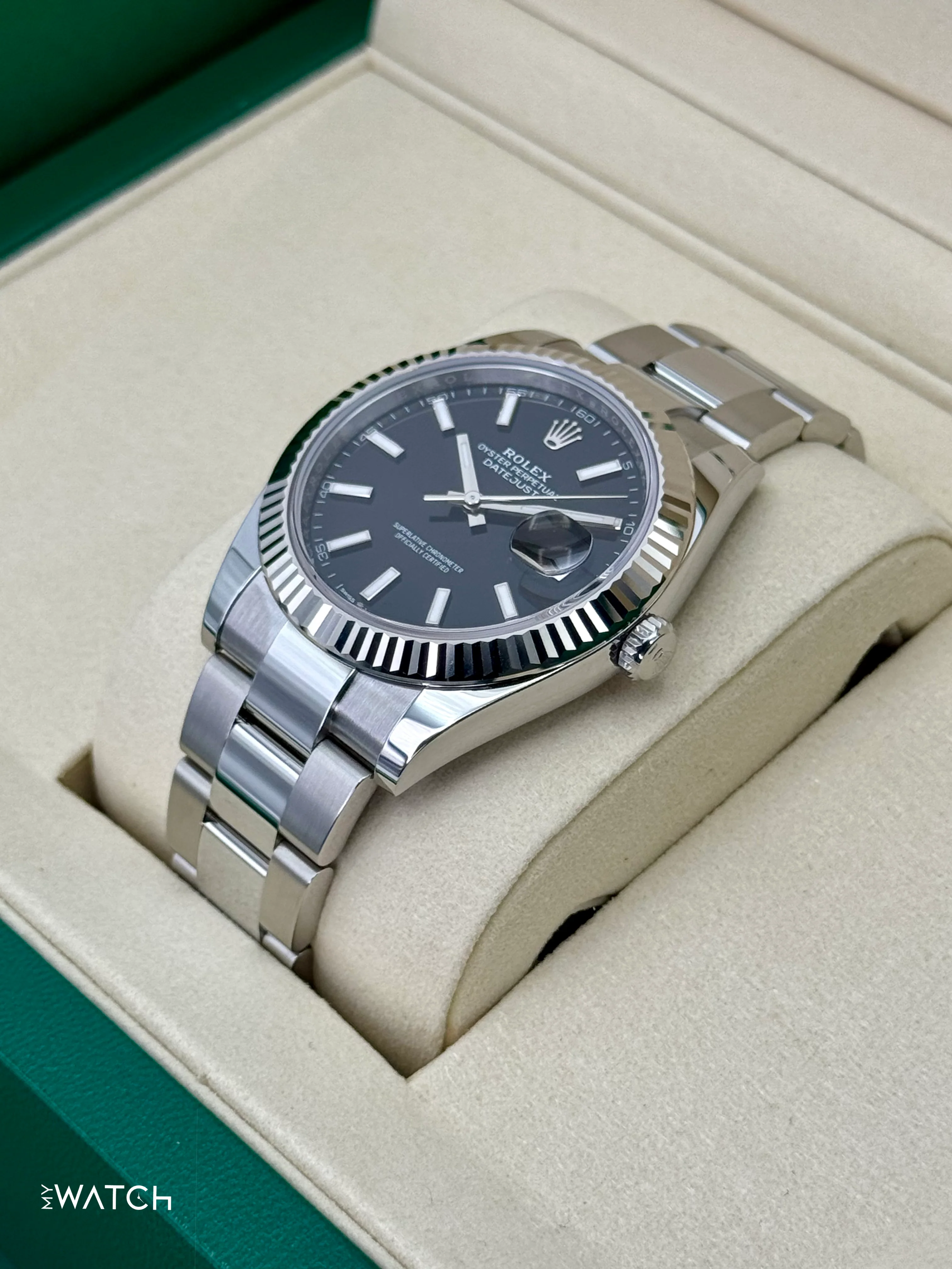 NEW 2025 Rolex Datejust 41mm 126334 Oyster Black Dial - Image 5
