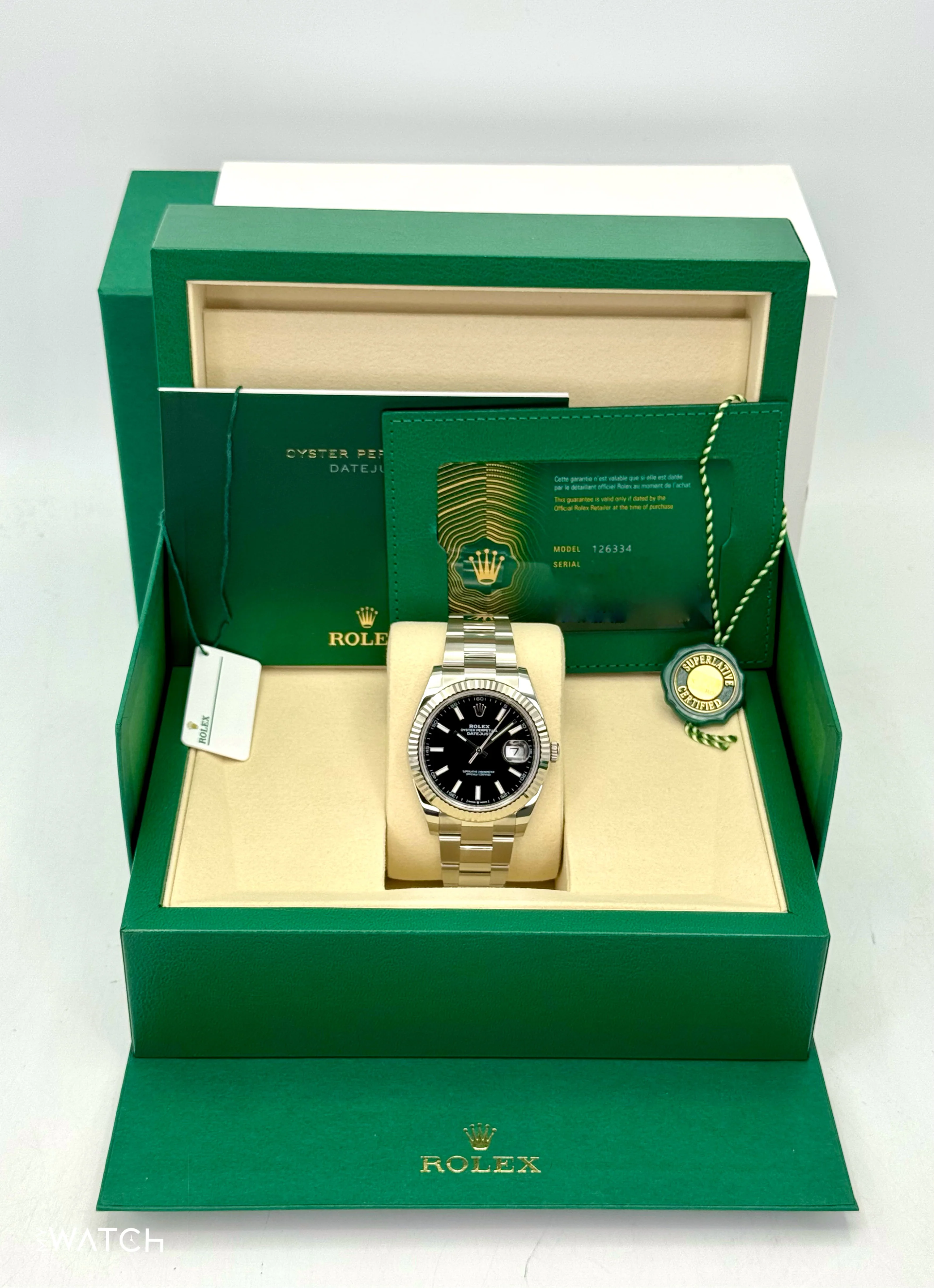 NEW 2025 Rolex Datejust 41mm 126334 Oyster Black Dial - Image 9