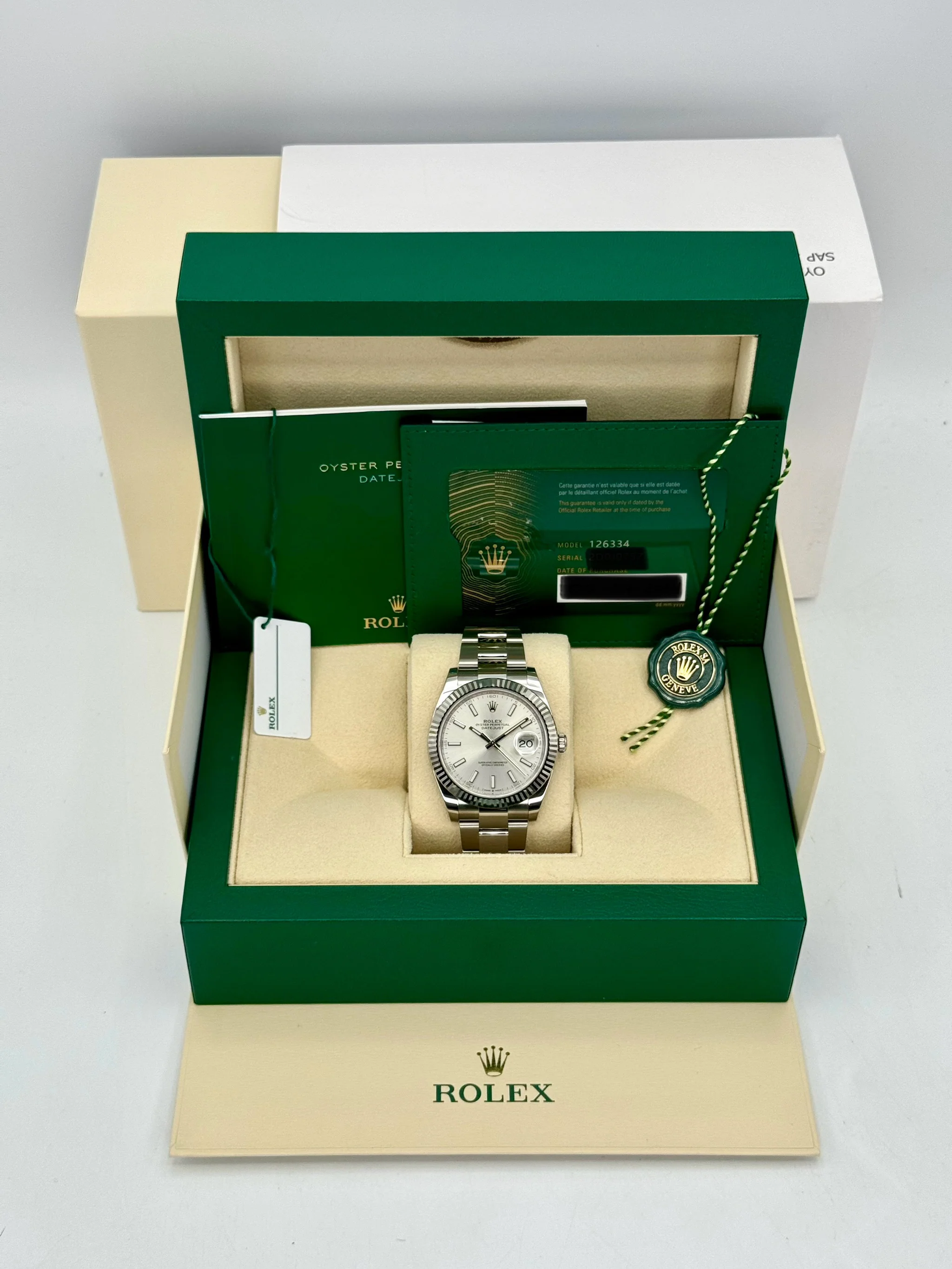 NEW 2025 Rolex Datejust 41mm 126334 Stainless Steel Oyster Silver Dial - Image 10