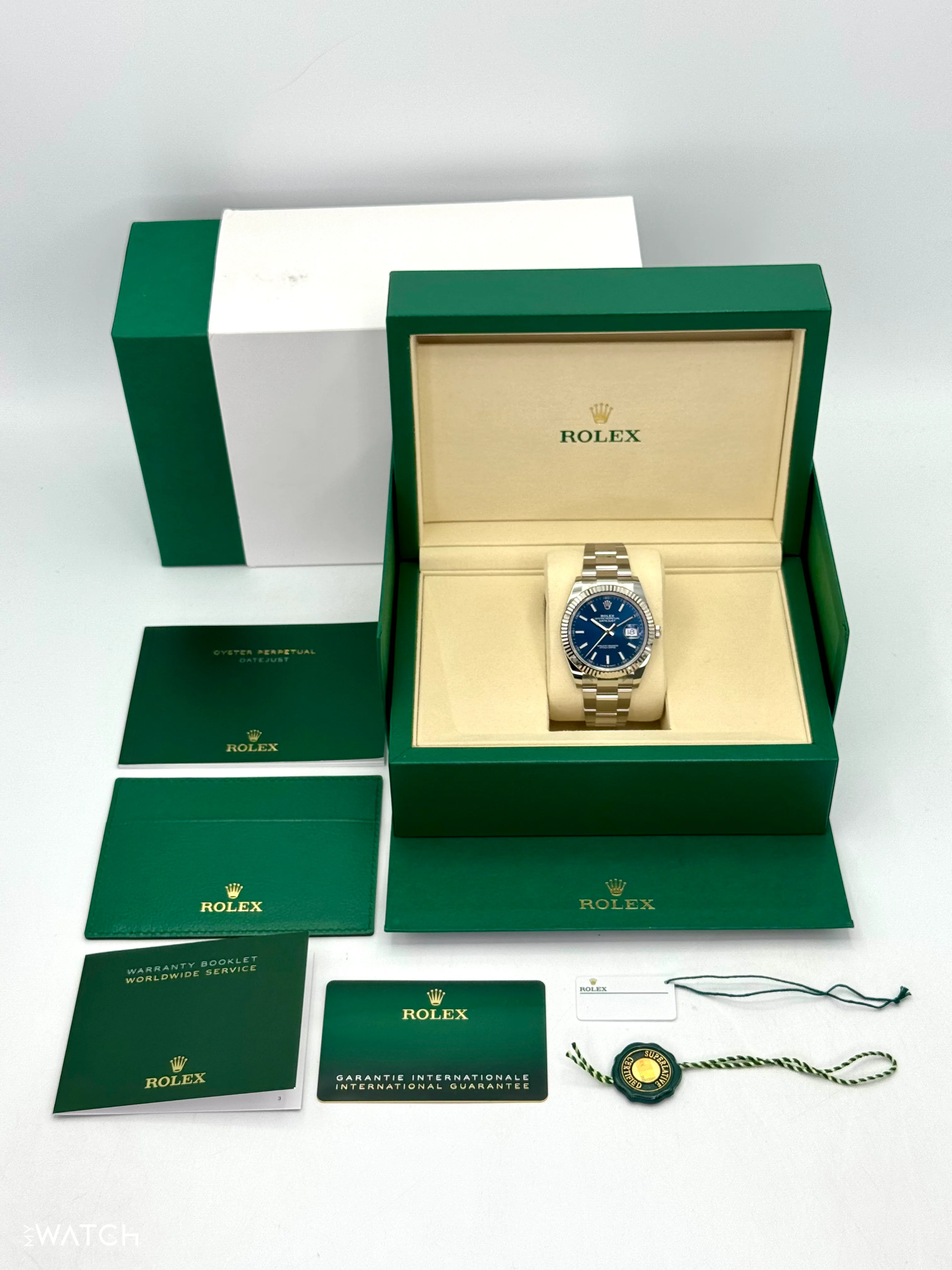 NEW 2025 Rolex Datejust 41mm 126334 Stainless Steel Oyster Blue Dial - Image 10