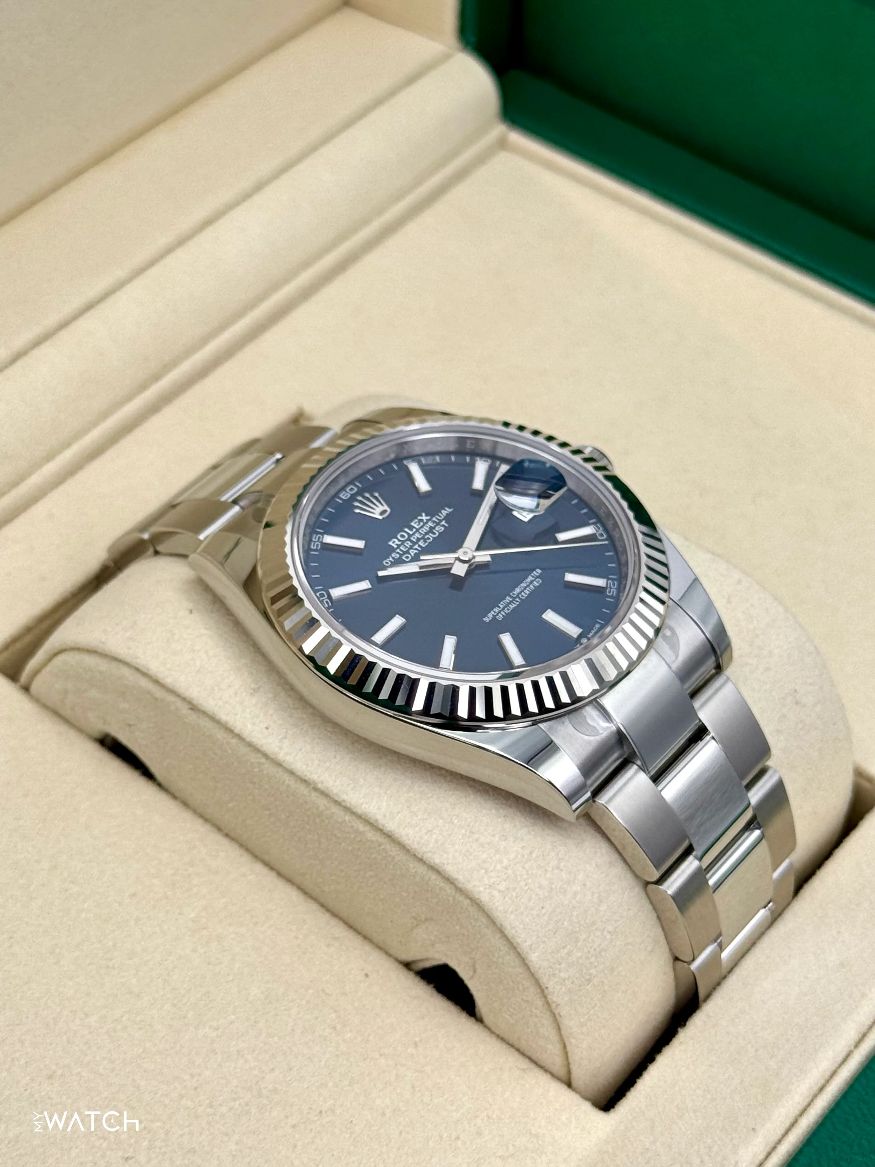 NEW 2025 Rolex Datejust 41mm 126334 Stainless Steel Oyster Blue Dial - Image 6