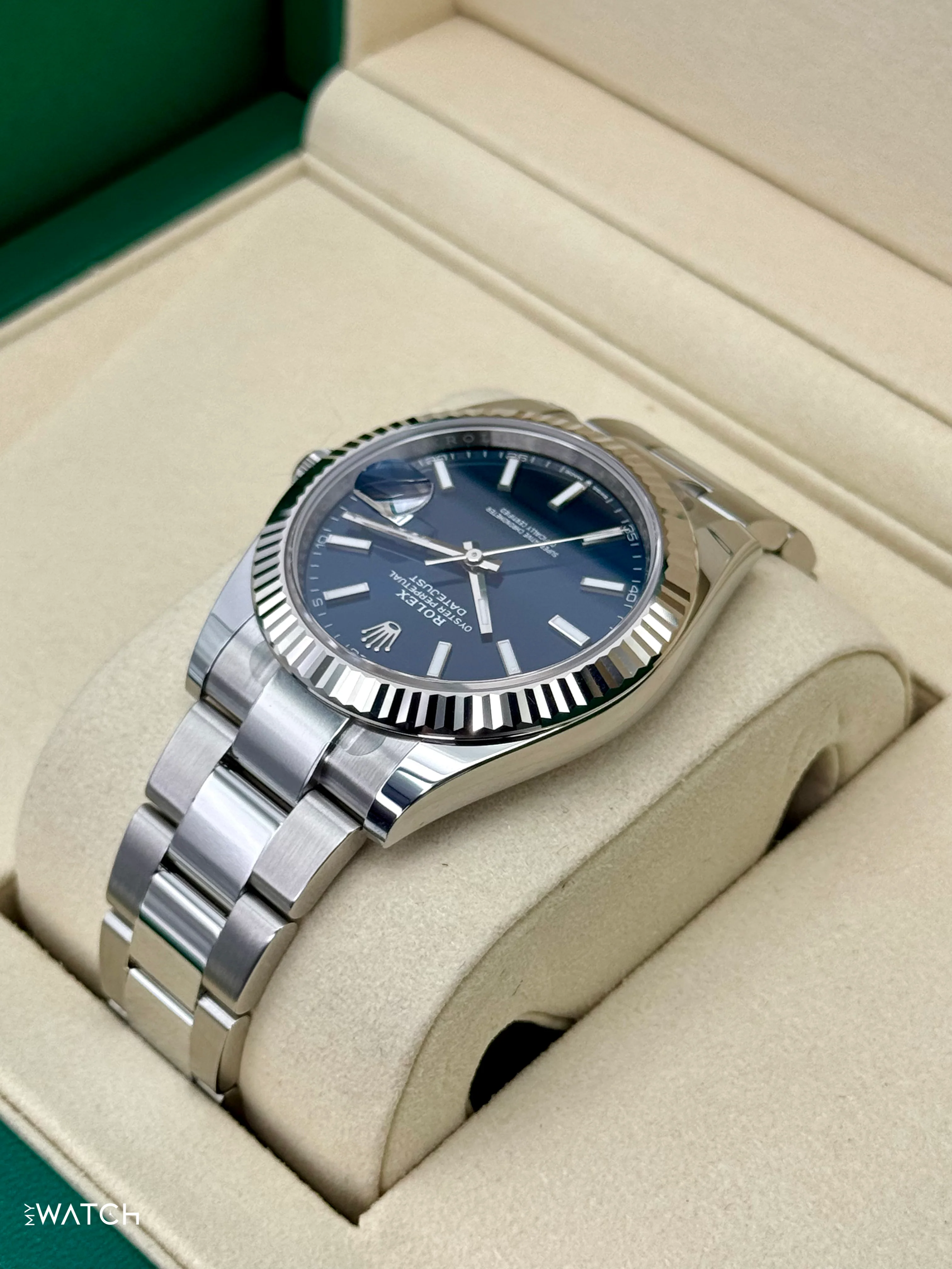 NEW 2025 Rolex Datejust 41mm 126334 Stainless Steel Oyster Blue Dial - Image 7