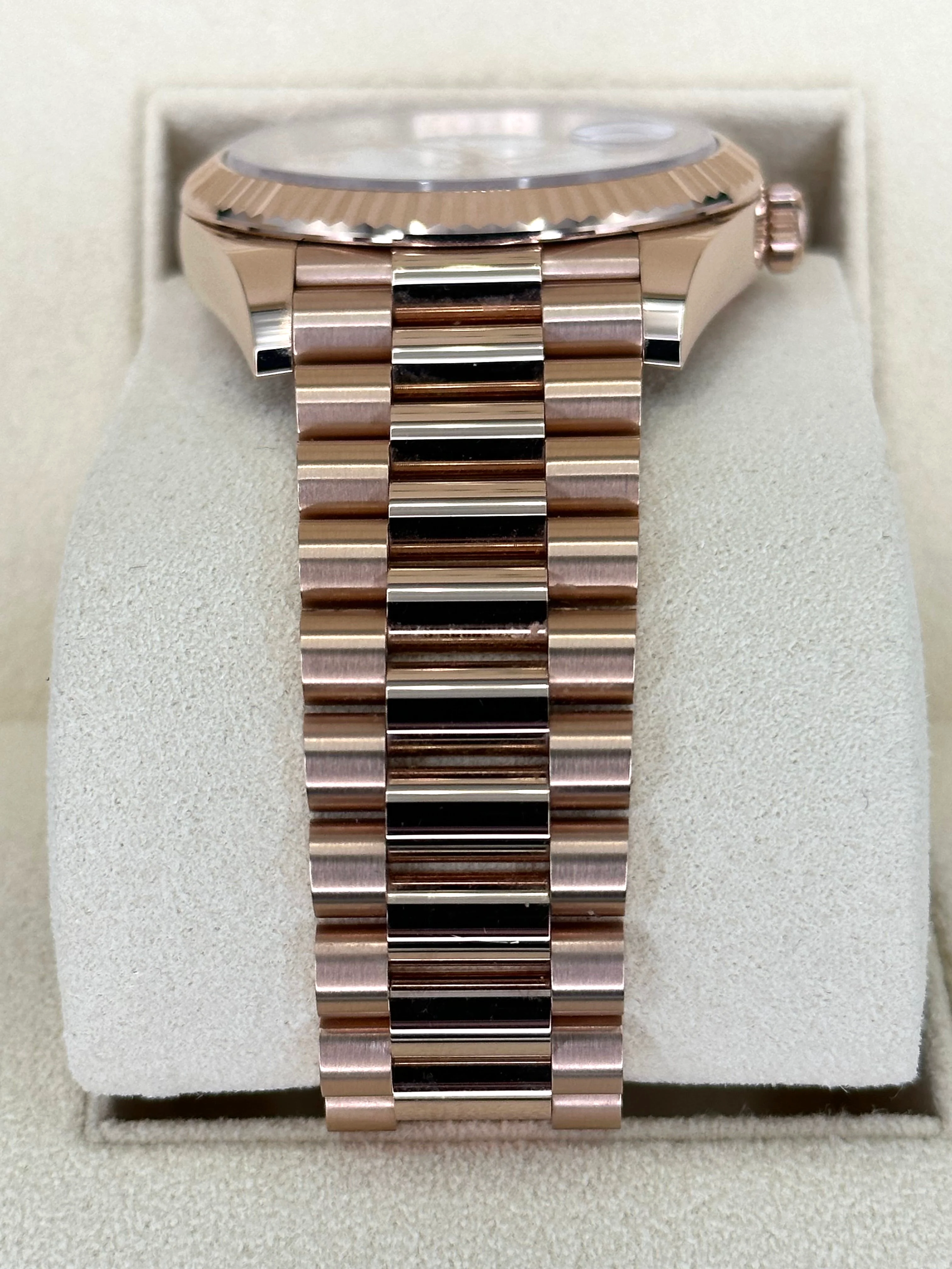 NEW 2025 Rolex Day-Date 228235 Presidential Rose Gold White Dial - Image 3