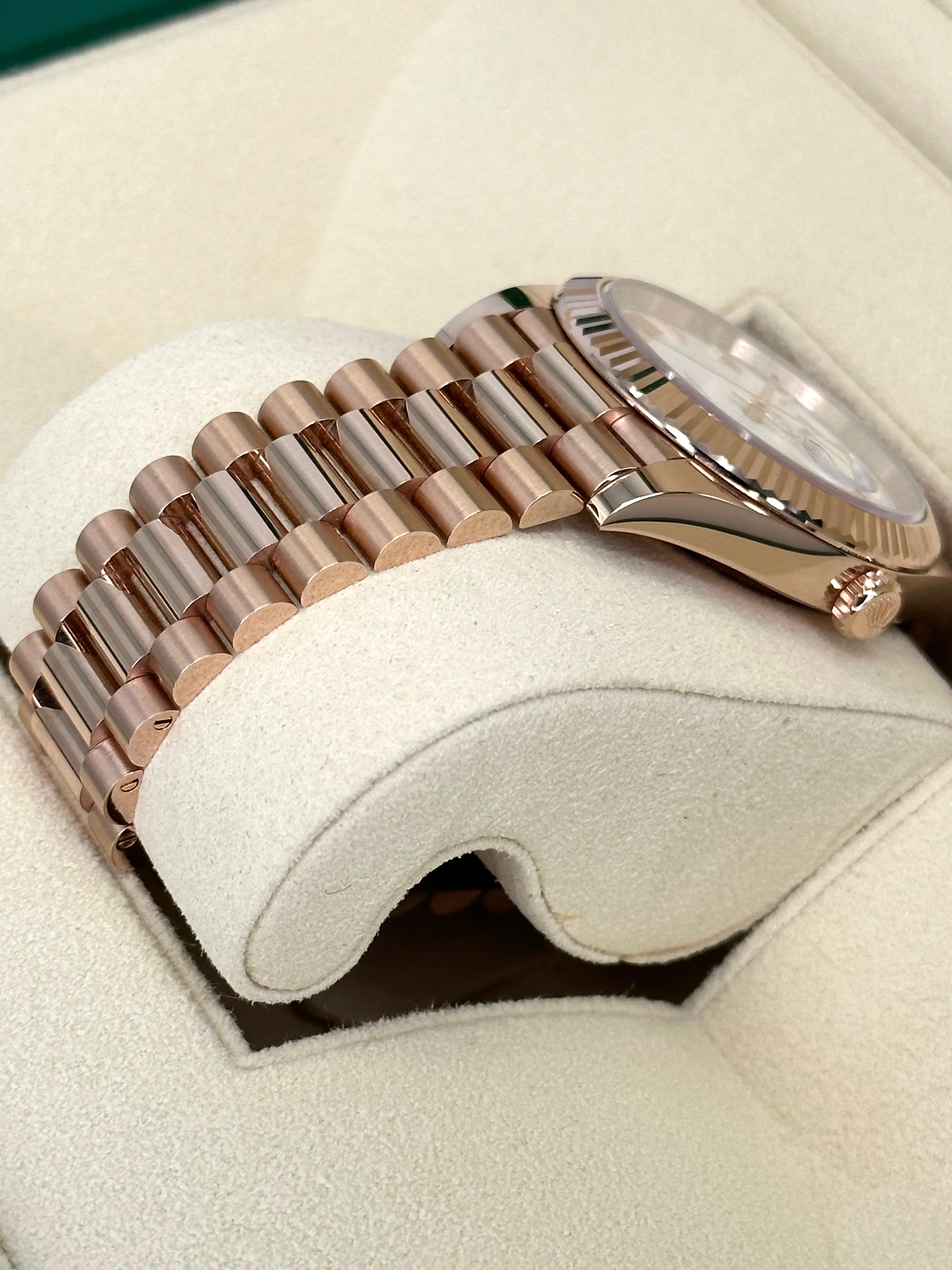 NEW 2025 Rolex Day-Date 228235 Presidential Rose Gold White Dial - Image 5
