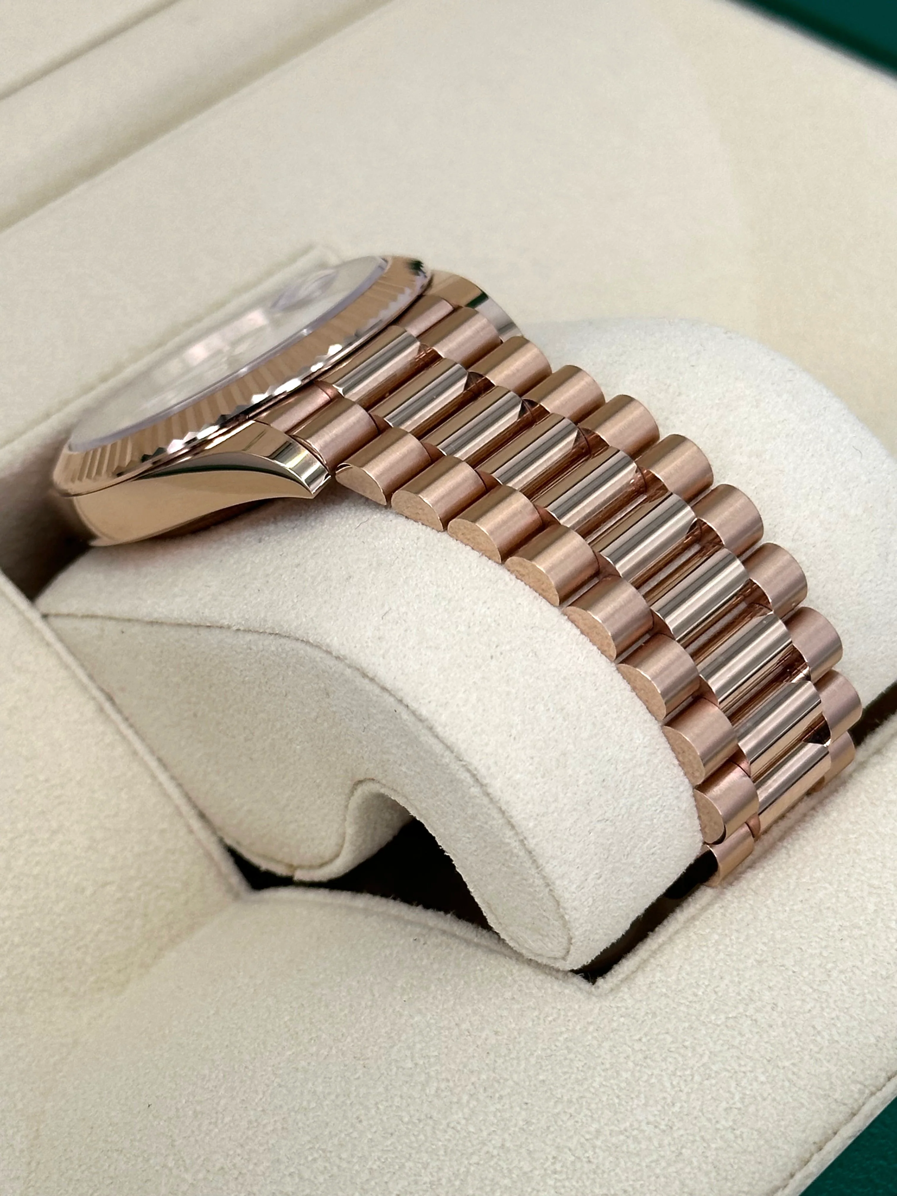 NEW 2025 Rolex Day-Date 228235 Presidential Rose Gold White Dial - Image 6
