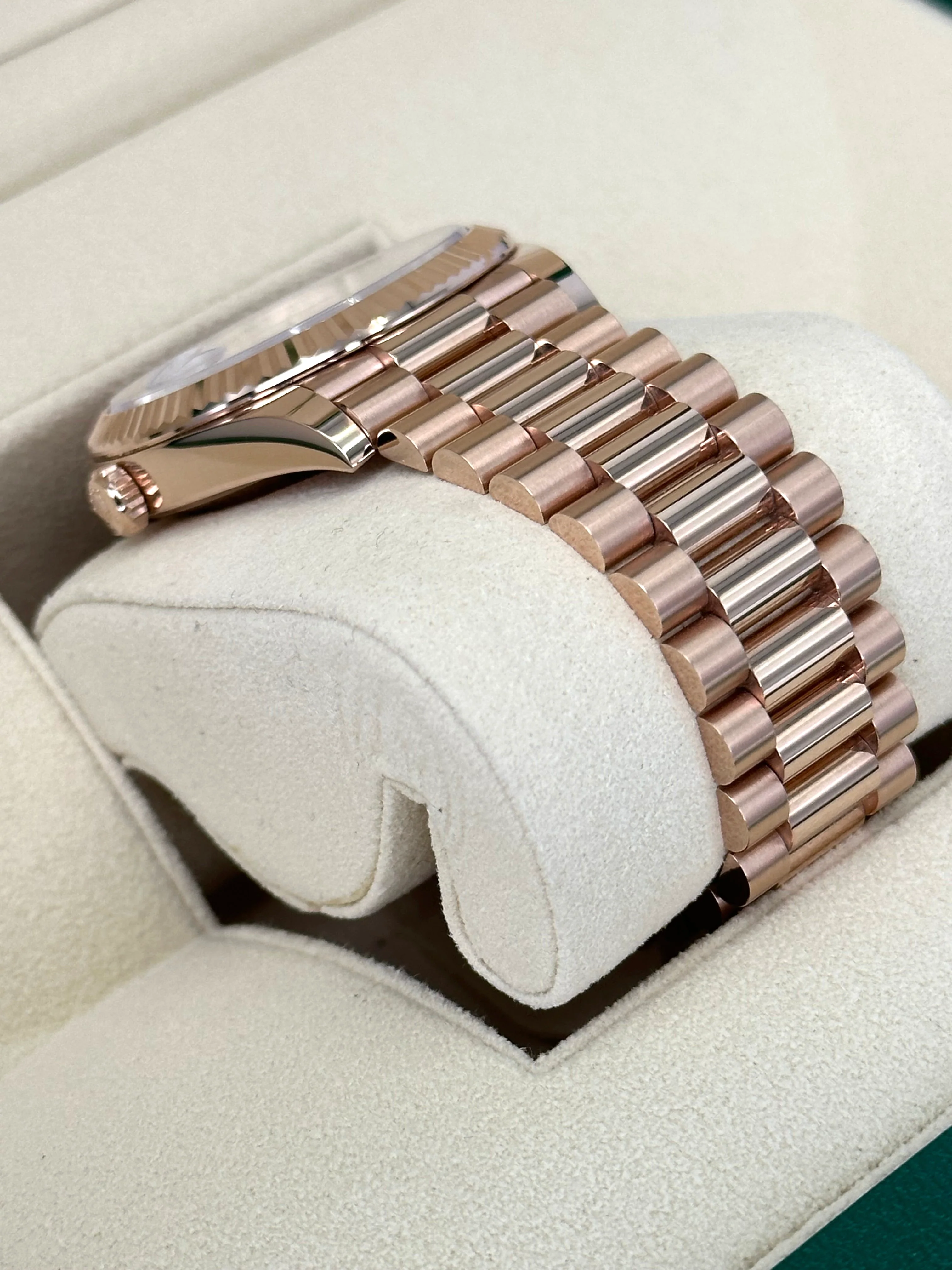 NEW 2025 Rolex Day-Date 228235 Presidential Rose Gold White Dial - Image 8