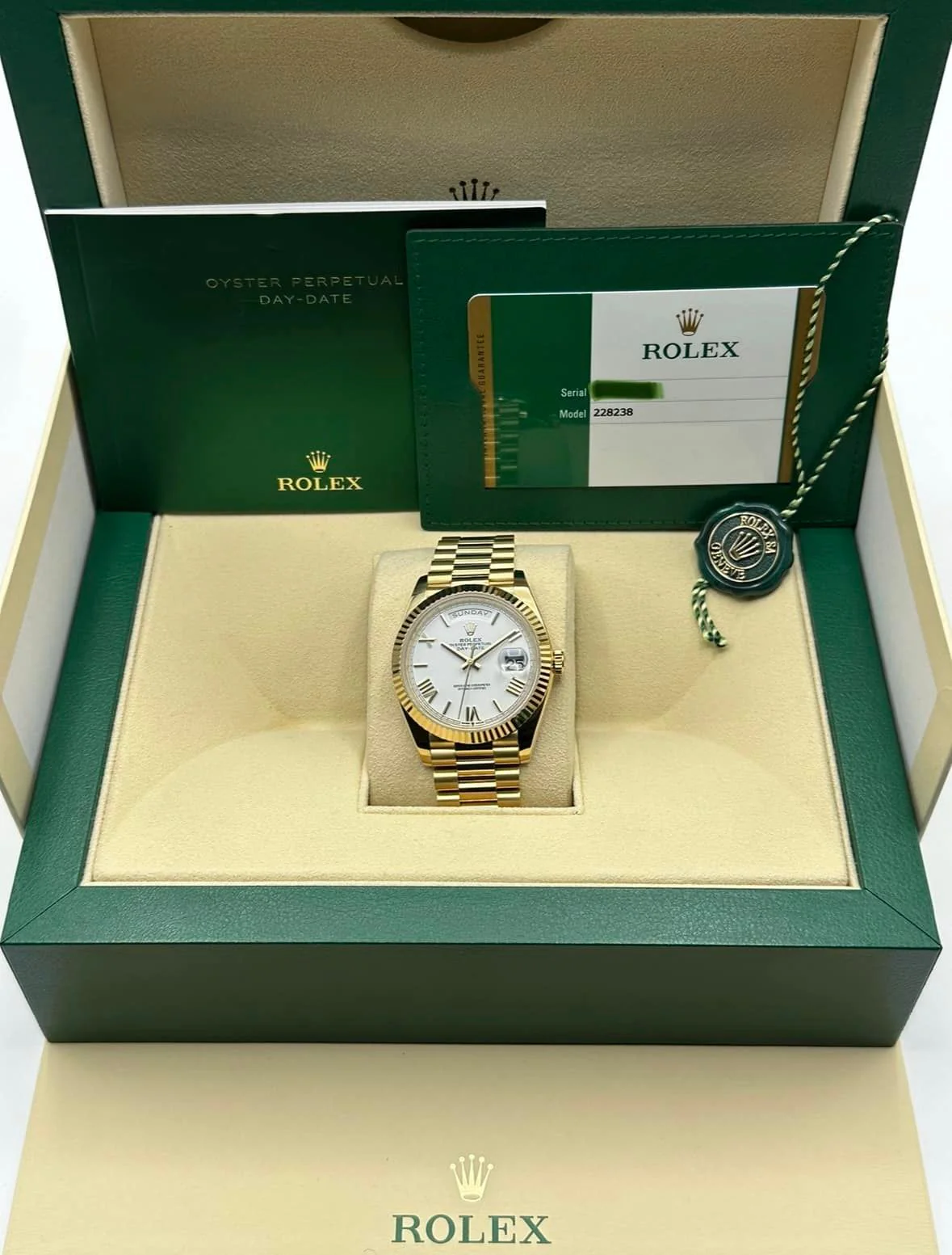 Rolex Day-Date 40mm 228238 Presidential White Dial - Image 11