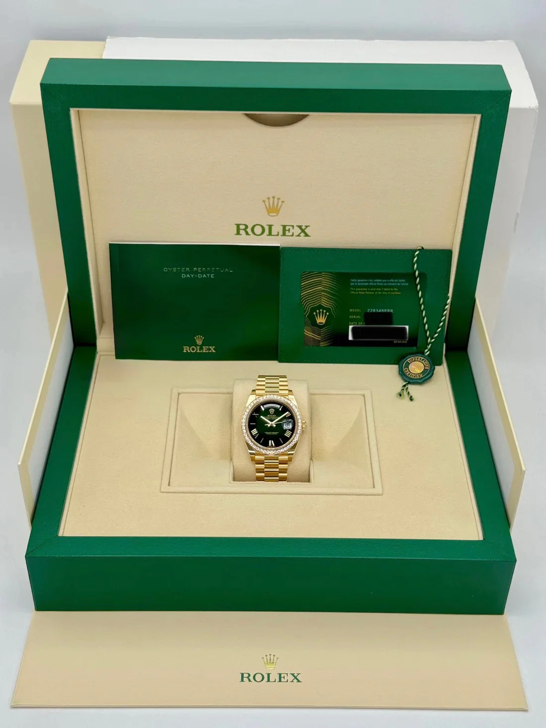 New 2025 Rolex Day-Date 40mm 228348RBR Presidential Green Dial - Image 10
