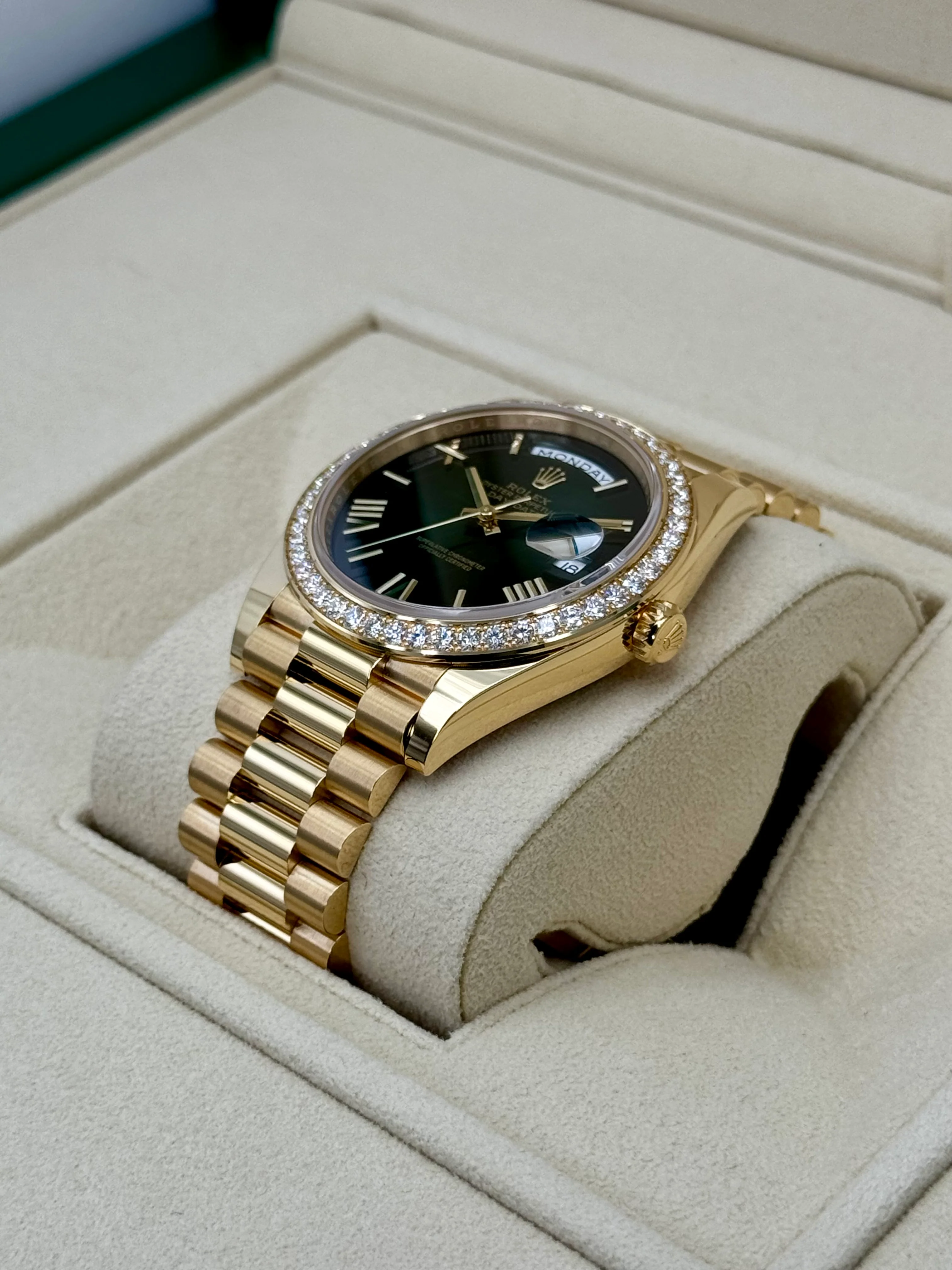 New 2025 Rolex Day-Date 40mm 228348RBR Presidential Green Dial - Image 5