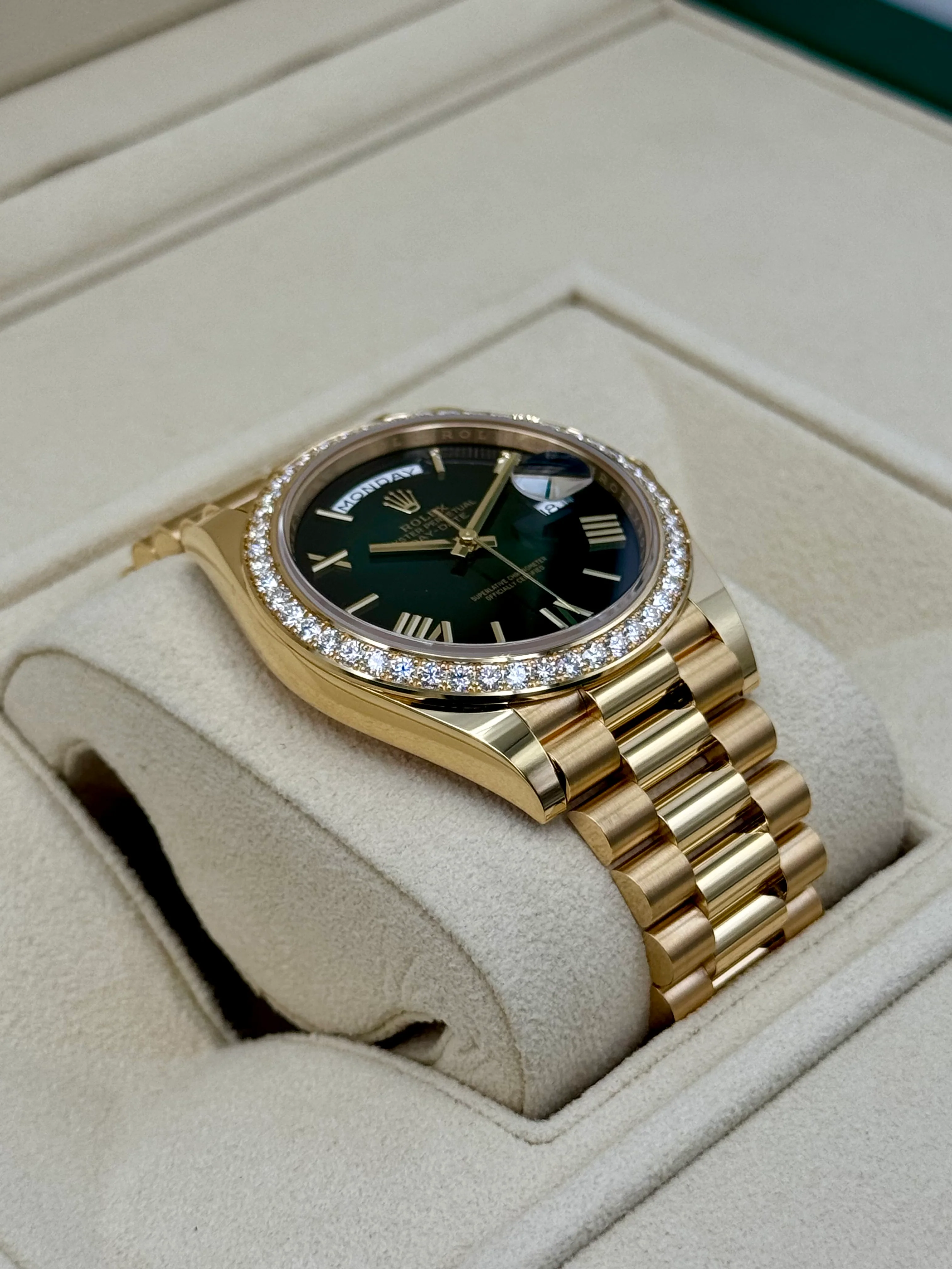 New 2025 Rolex Day-Date 40mm 228348RBR Presidential Green Dial - Image 6