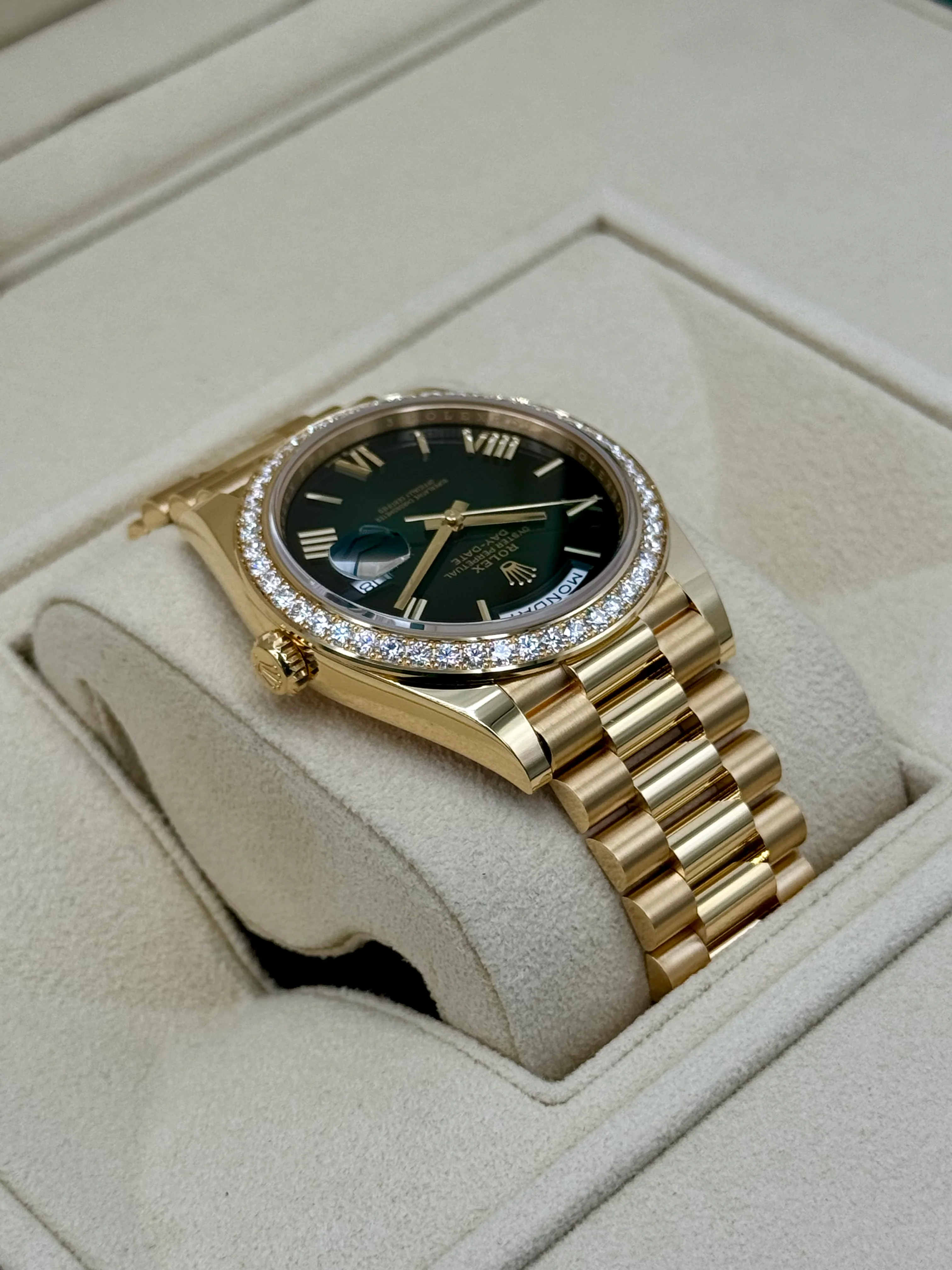 New 2025 Rolex Day-Date 40mm 228348RBR Presidential Green Dial - Image 8