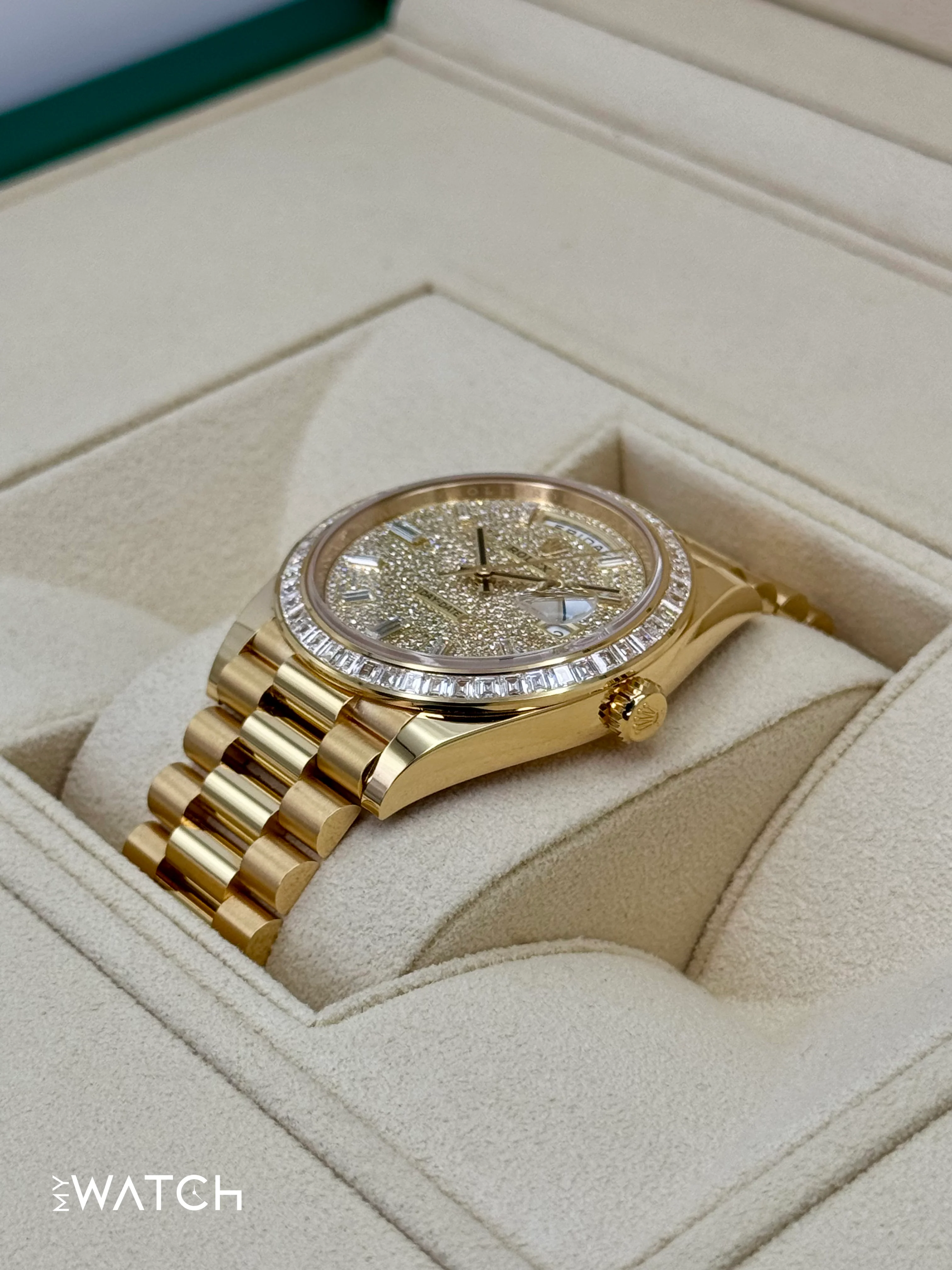 2025 Rolex Day-Date 40mm 228398TBR Diamond Paved Dial - Image 5