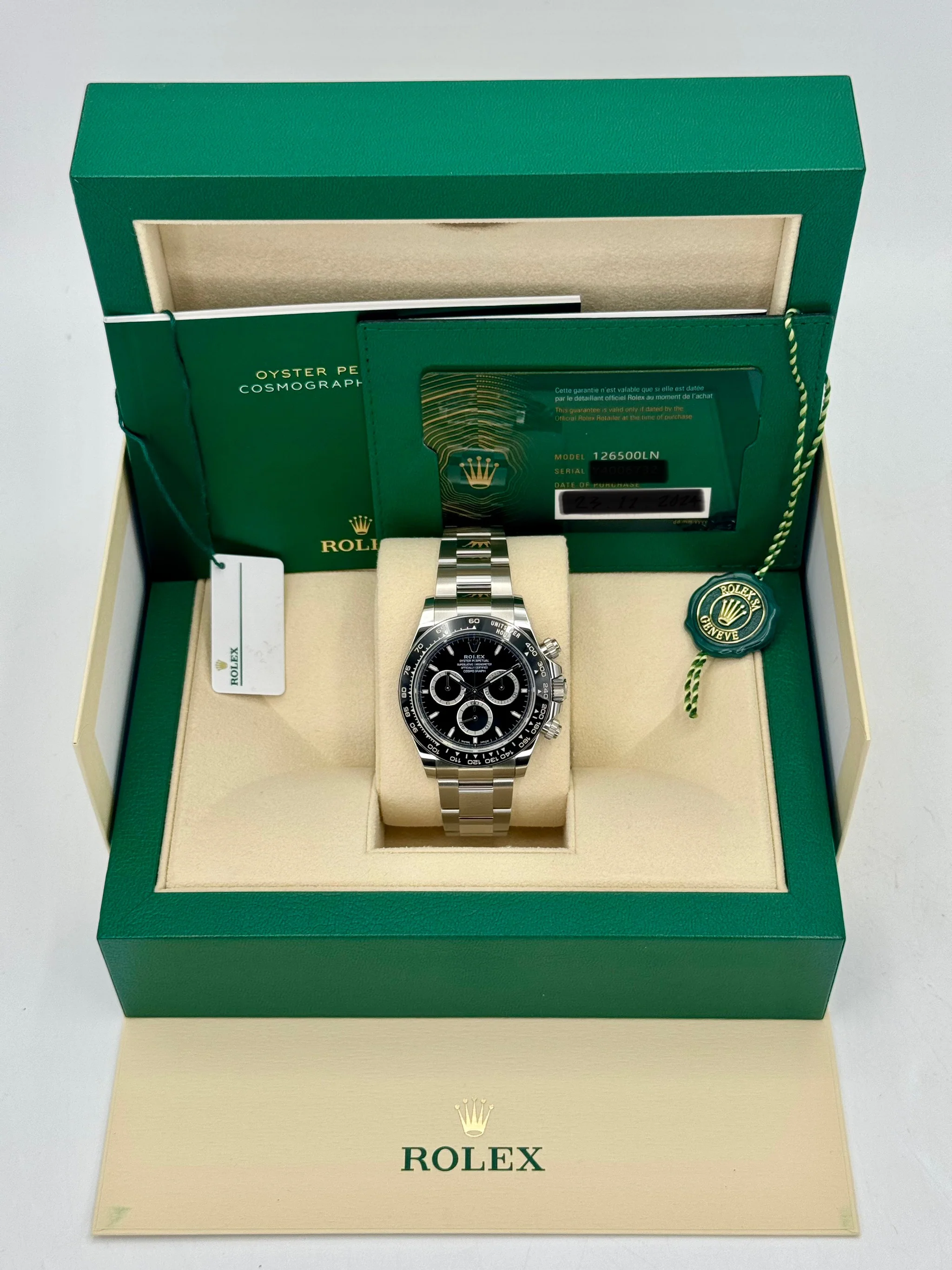 NEW 2024 Rolex Daytona 40mm 126500LN Stainless Steel Black Dial - Image 11
