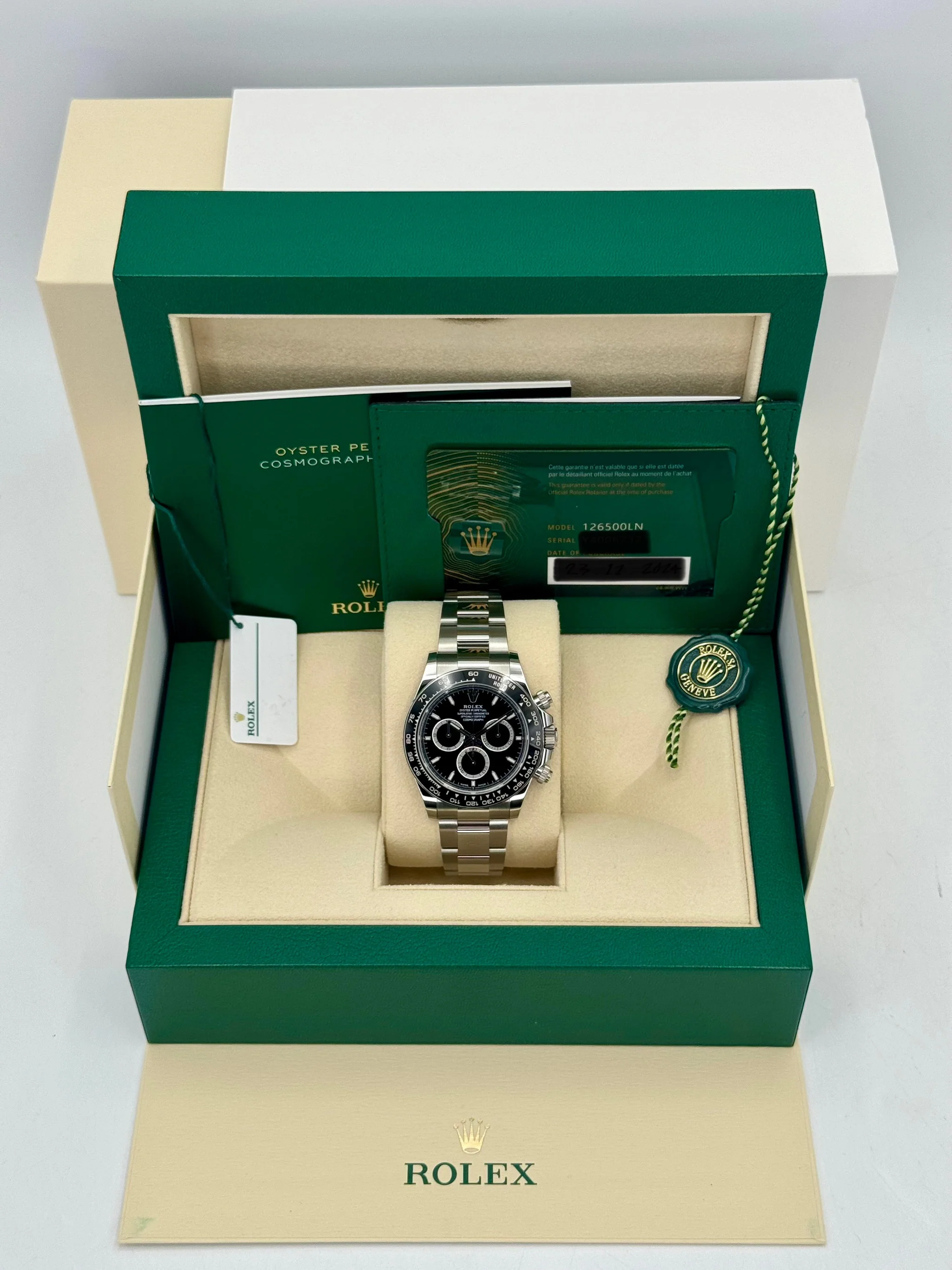 NEW 2024 Rolex Daytona 40mm 126500LN Stainless Steel Black Dial - Image 12