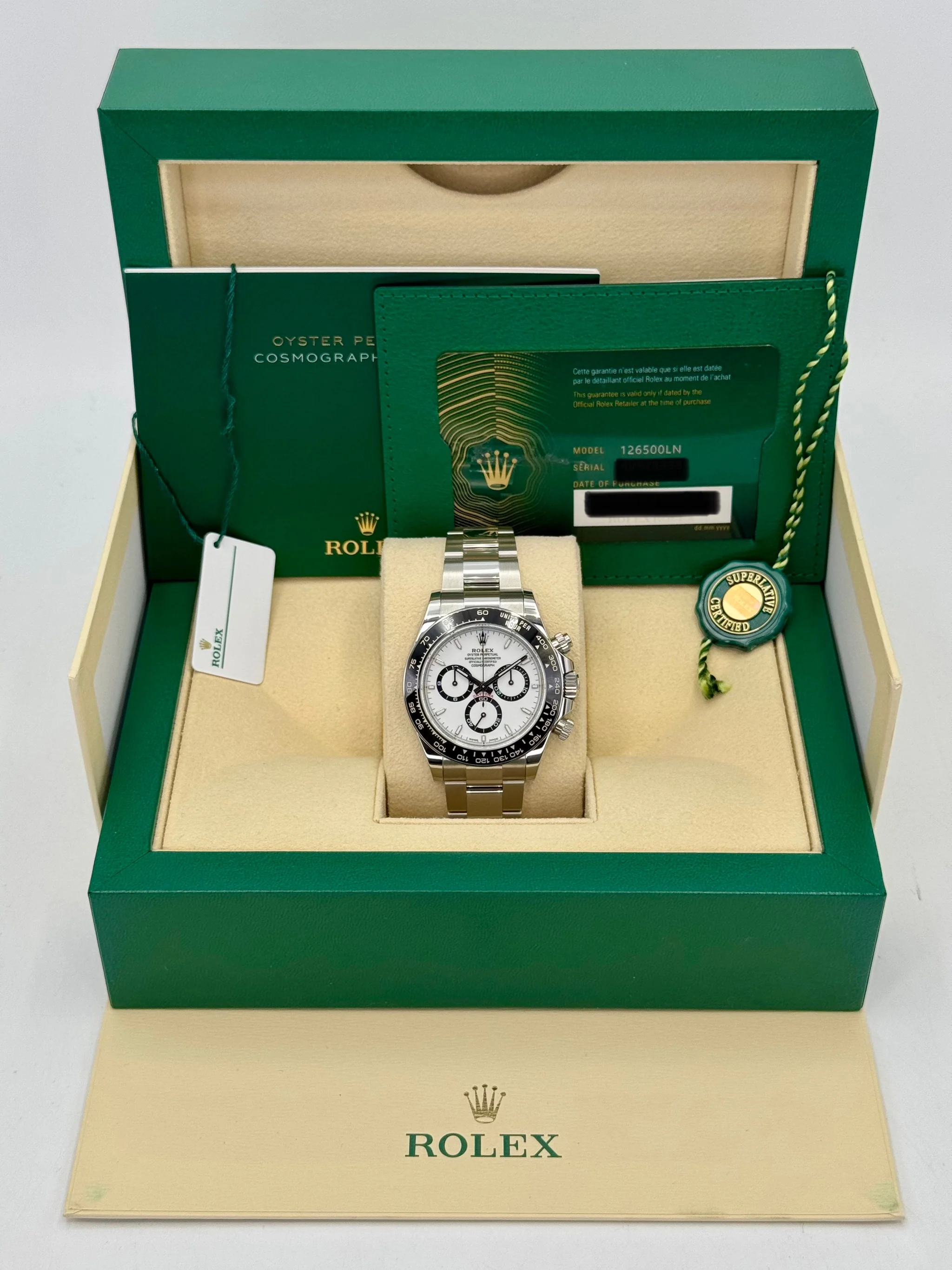 NEW 2024 Rolex Daytona 40mm 126500LN Stainless Steel Panda Dial - Image 11