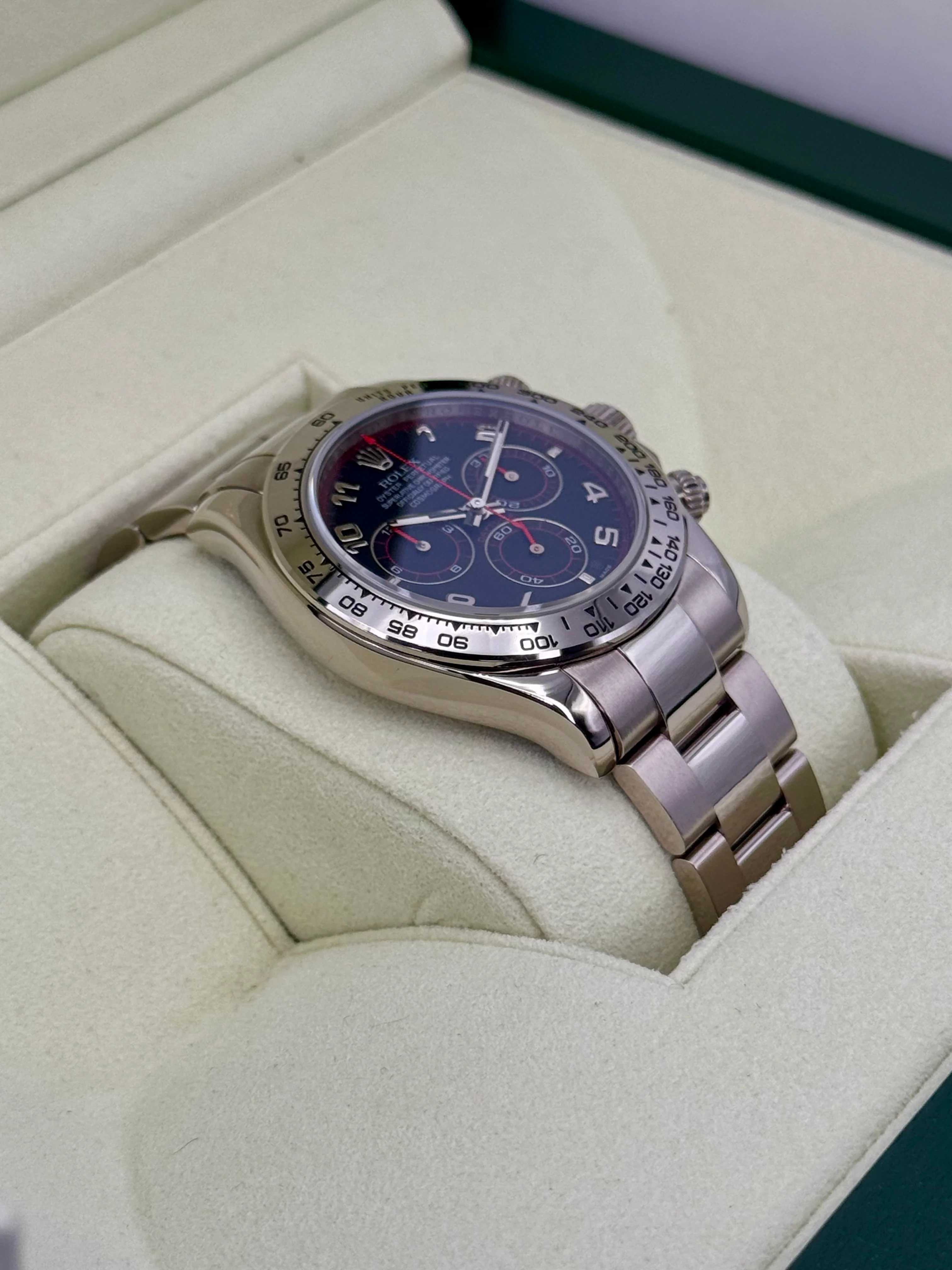 2010 Rolex Daytona 40mm 116509 White Gold Grey Arabic Racing Dial - Image 6