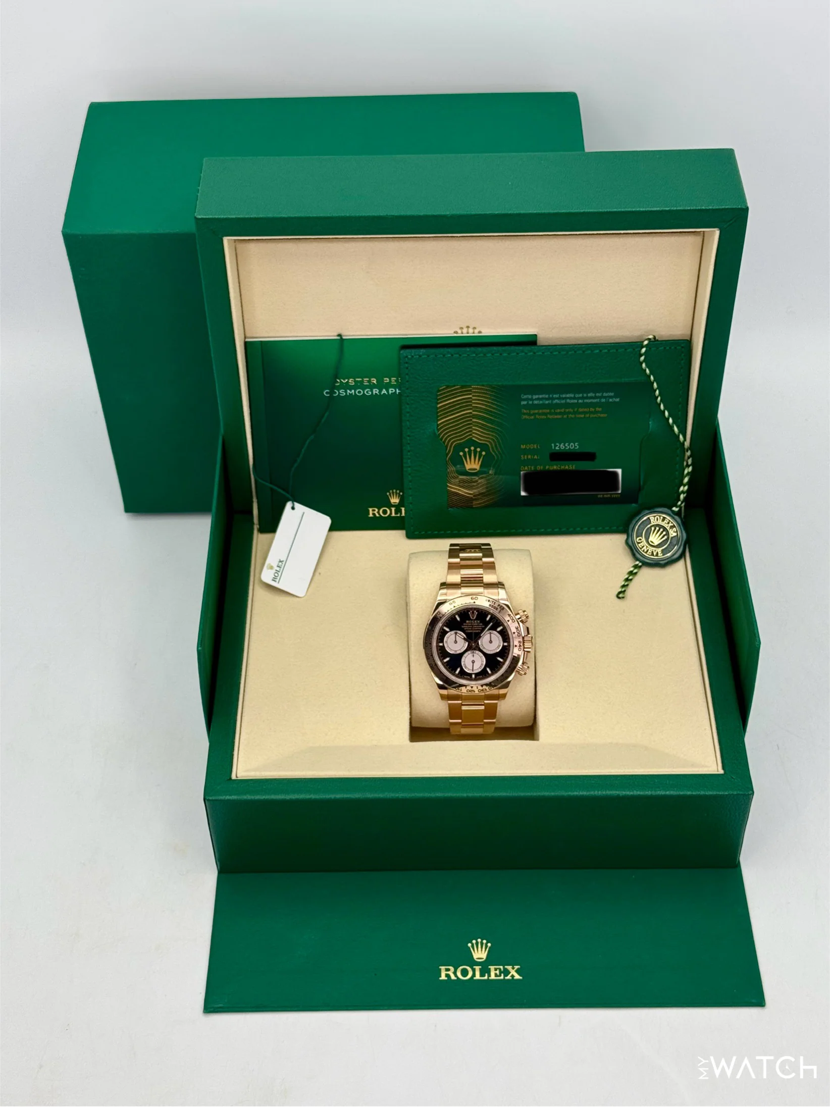NEW 2025 Rolex Daytona 40mm 126505 Rose Gold Black Dial - Image 9