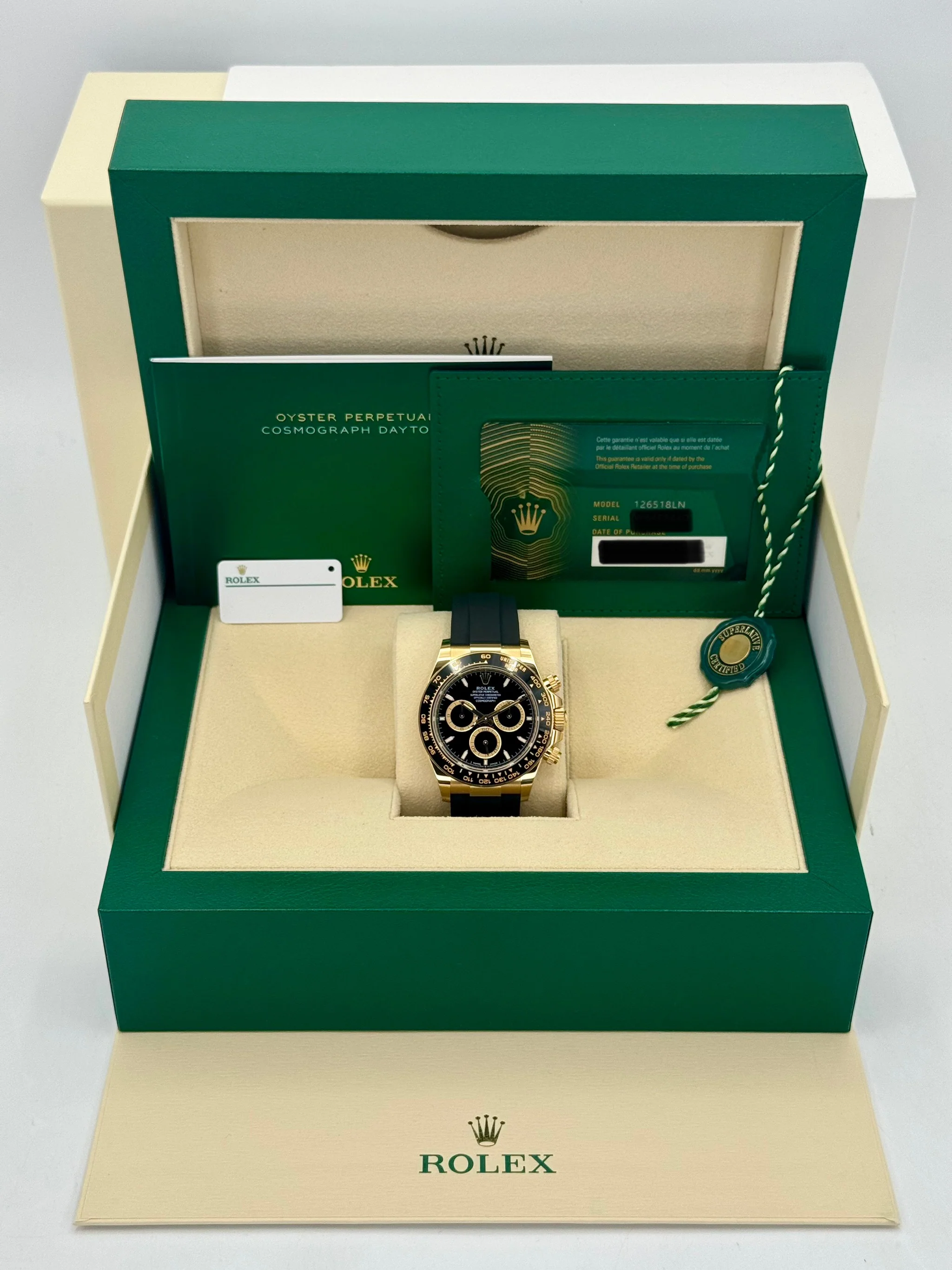 NEW 2025 Rolex Daytona 40mm 126518LN Yellow Gold Black Dial - Image 10