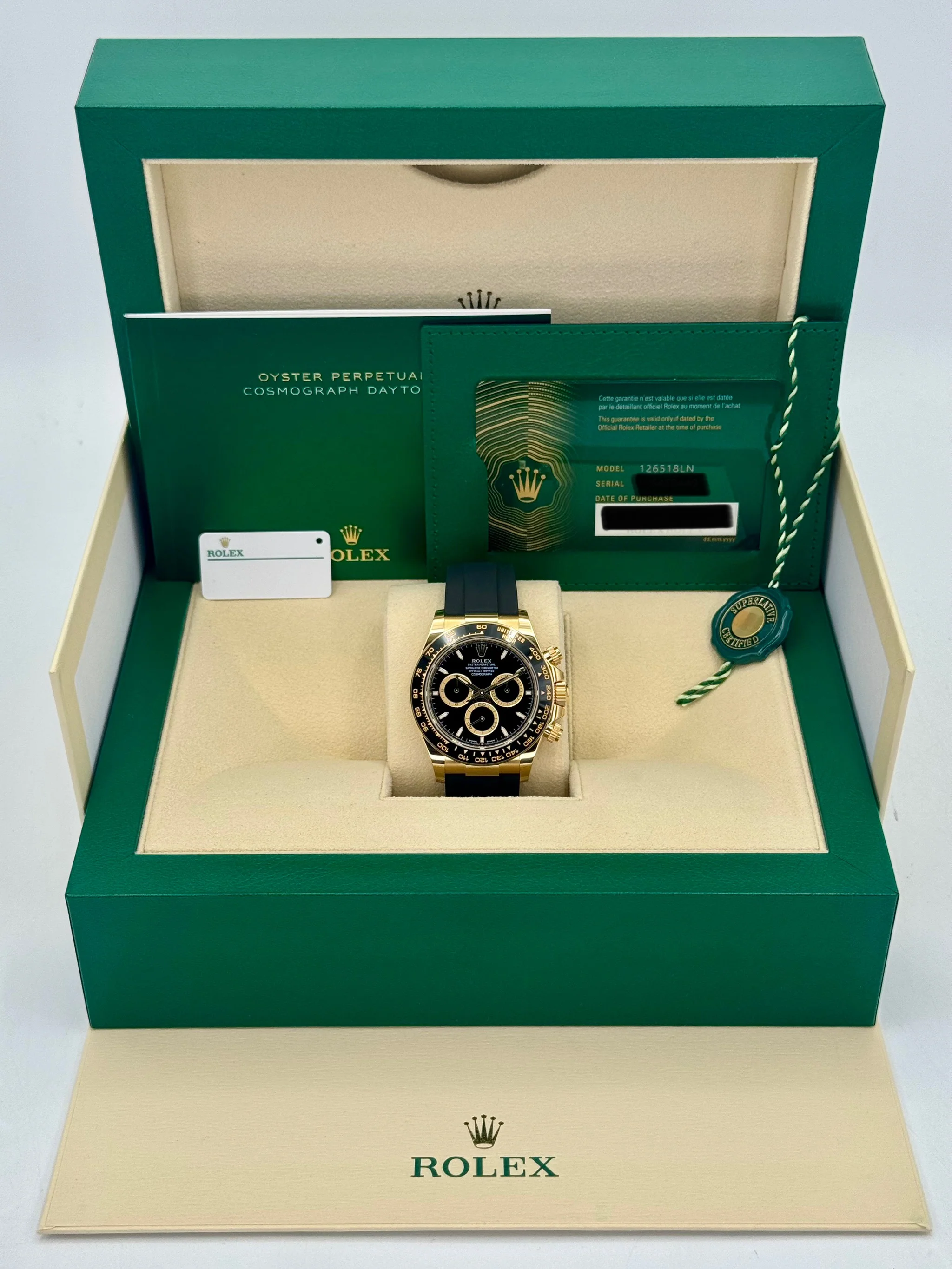 NEW 2025 Rolex Daytona 40mm 126518LN Yellow Gold Black Dial - Image 9