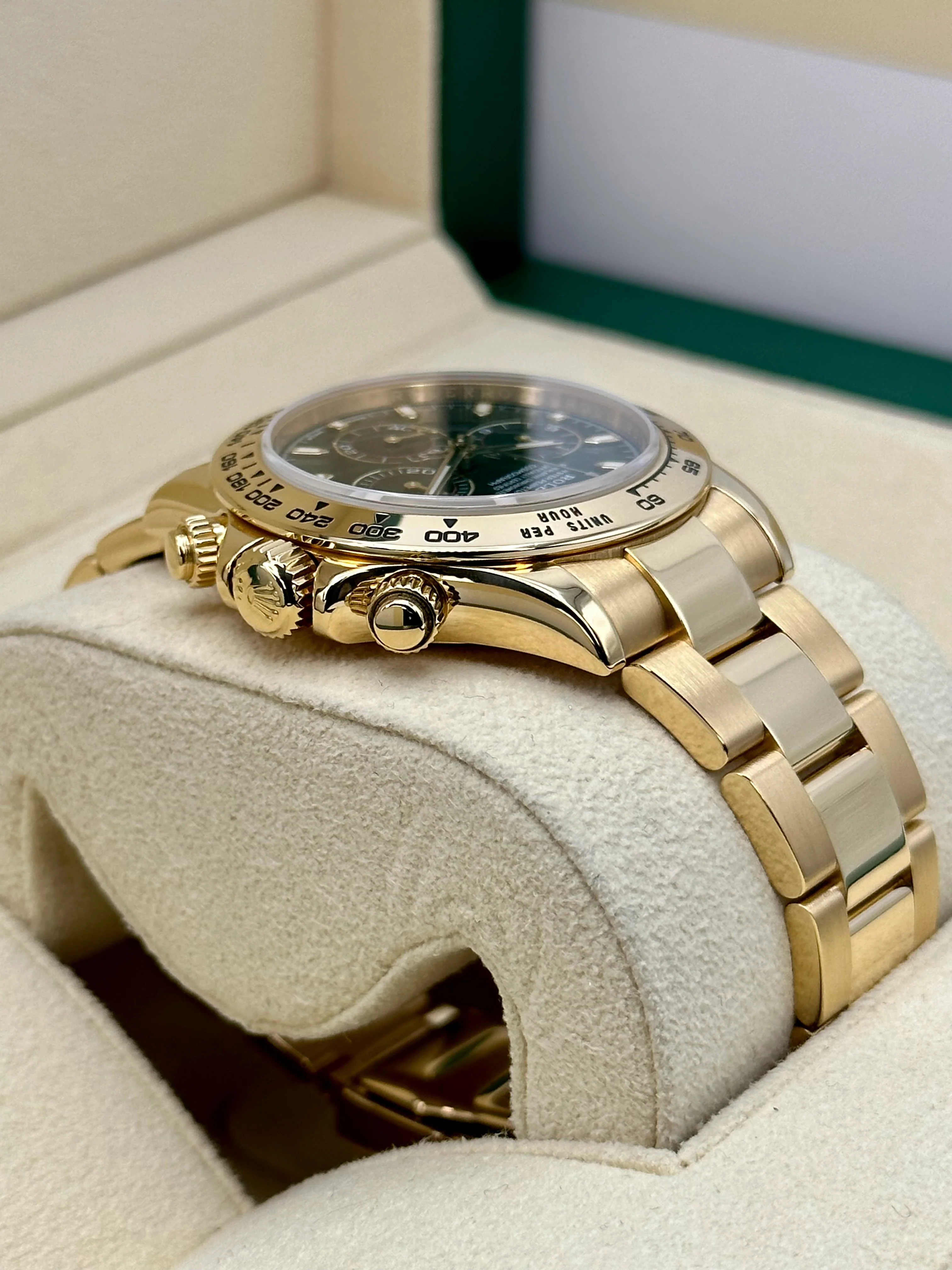 Rolex Daytona "John Mayer" 40mm 116508 Yellow Gold Green Dial - Image 8
