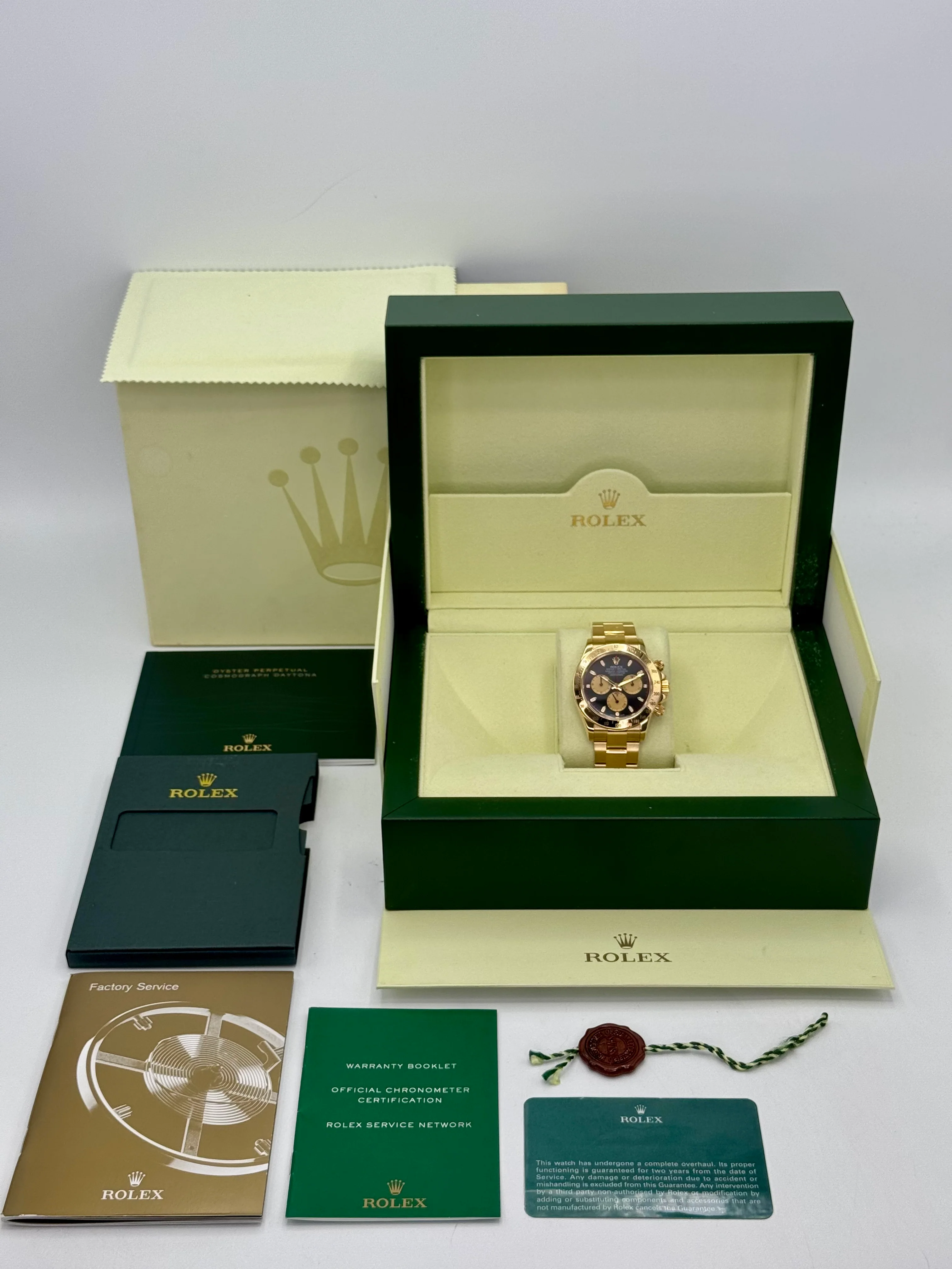 2000 Rolex Daytona "Paul Newman" 40mm 116528 Yellow Gold Black Dial - Image 10