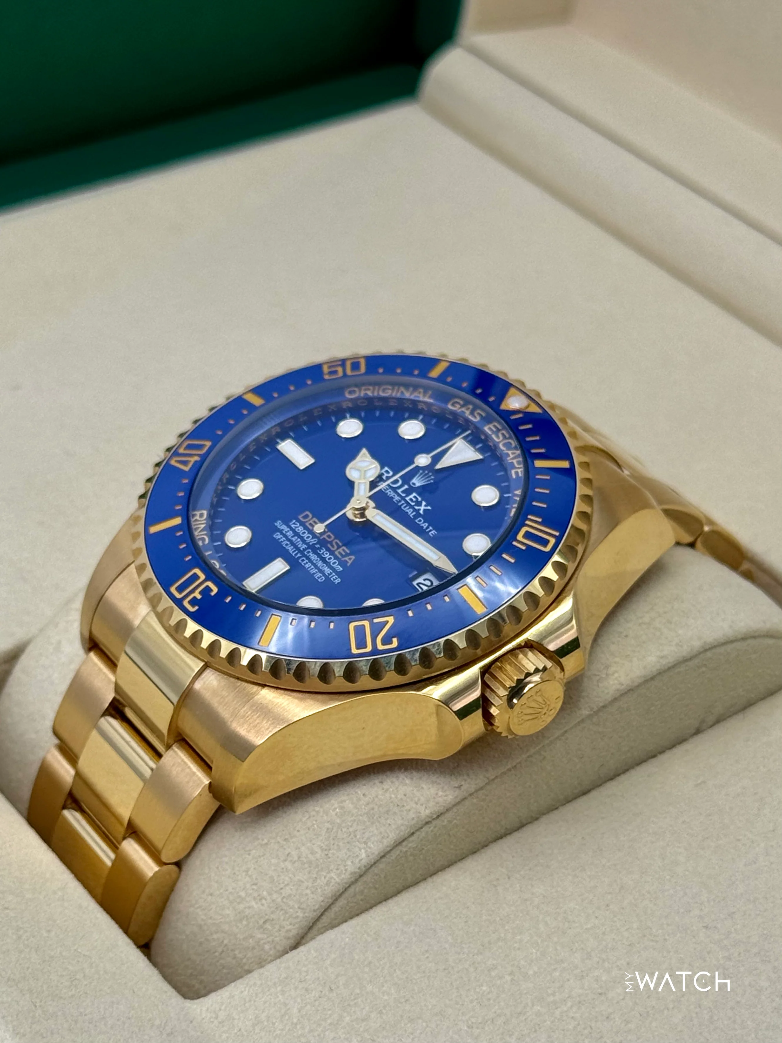 NEW 2025 Rolex Deepsea 44mm 136668LB Yellow Gold Blue Dial - Image 5