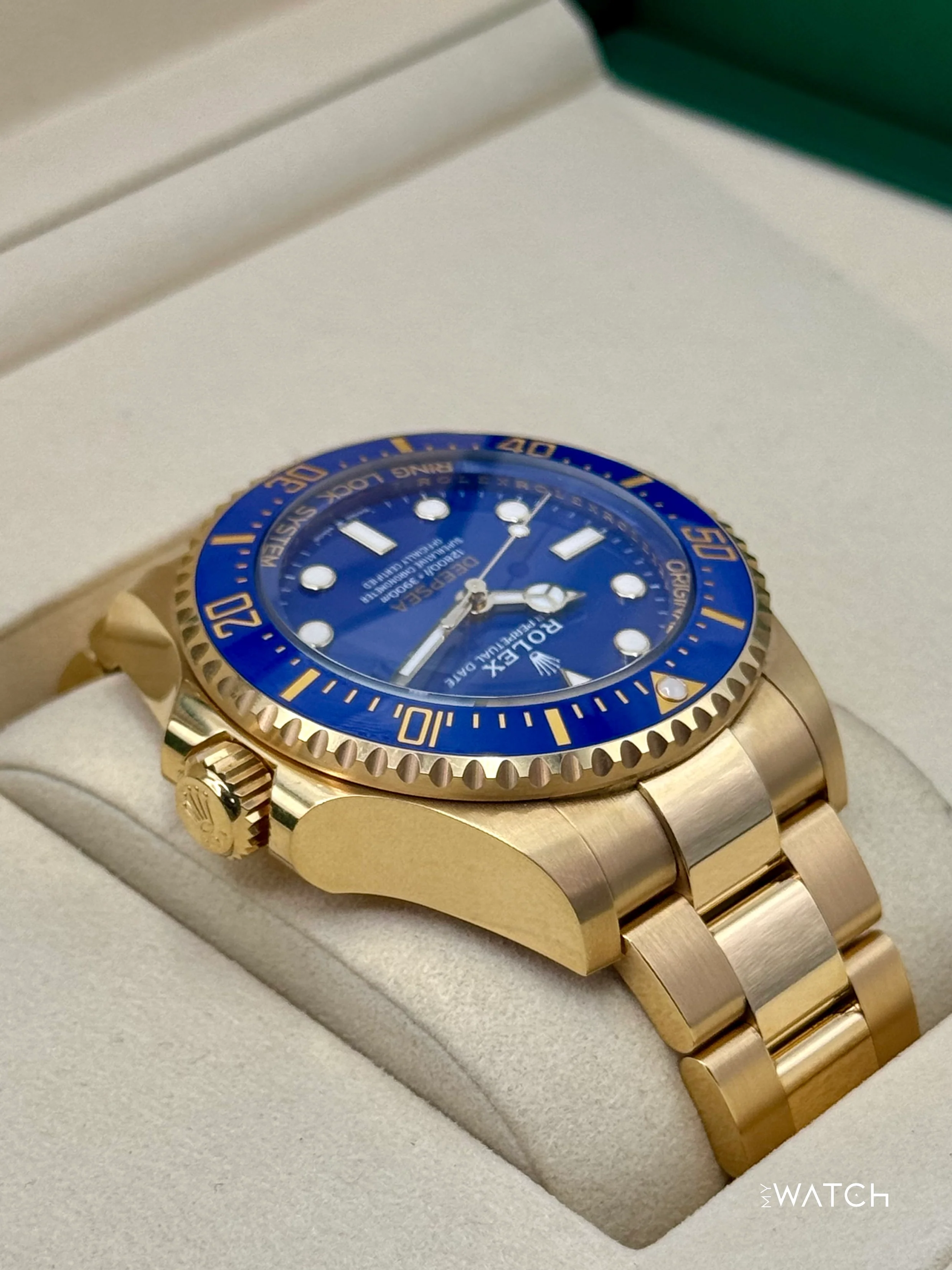 NEW 2025 Rolex Deepsea 44mm 136668LB Yellow Gold Blue Dial - Image 8