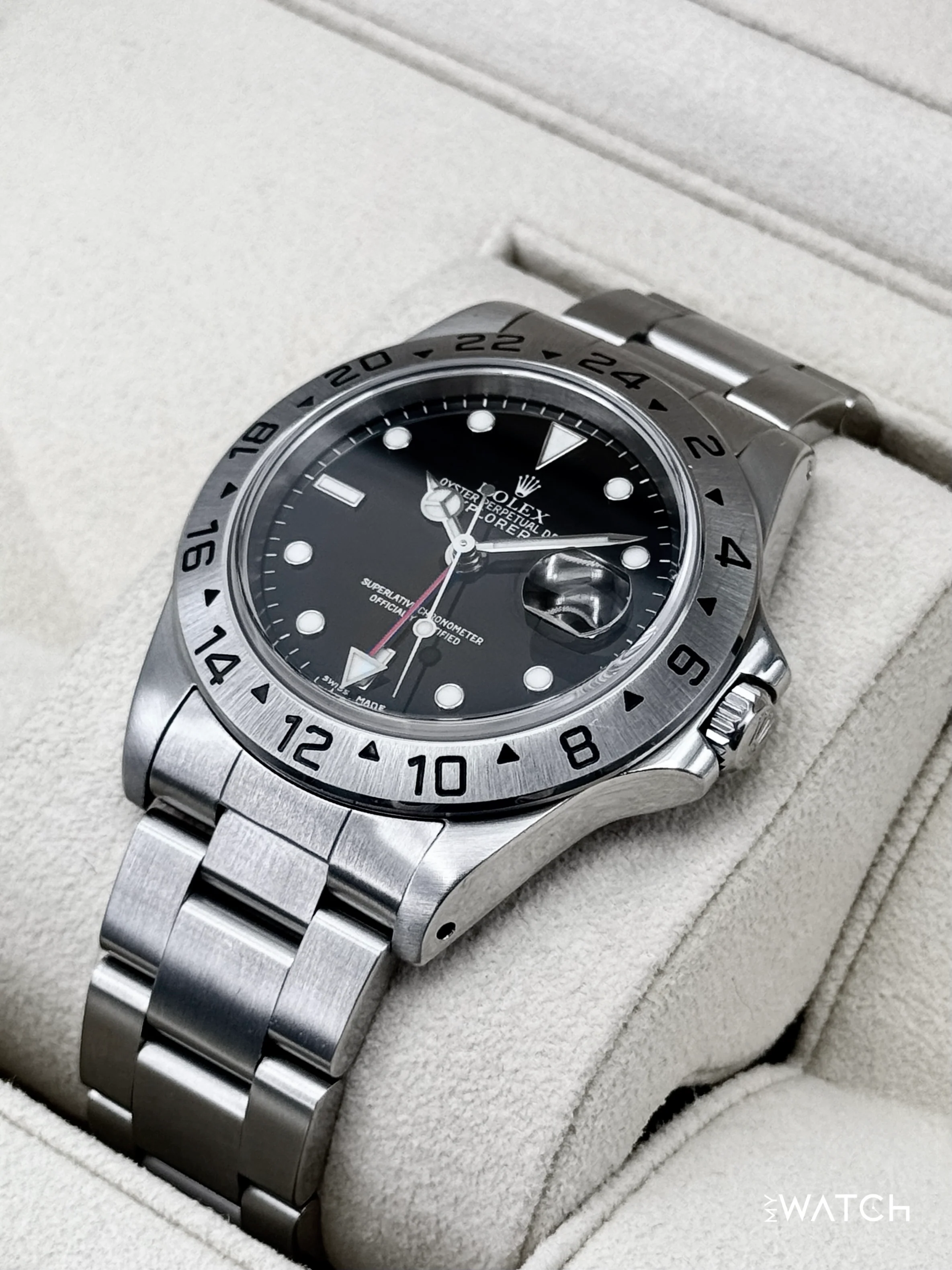 2002 Rolex Explorer II 40mm 16570 Stainless Steel Black Dial - Image 5