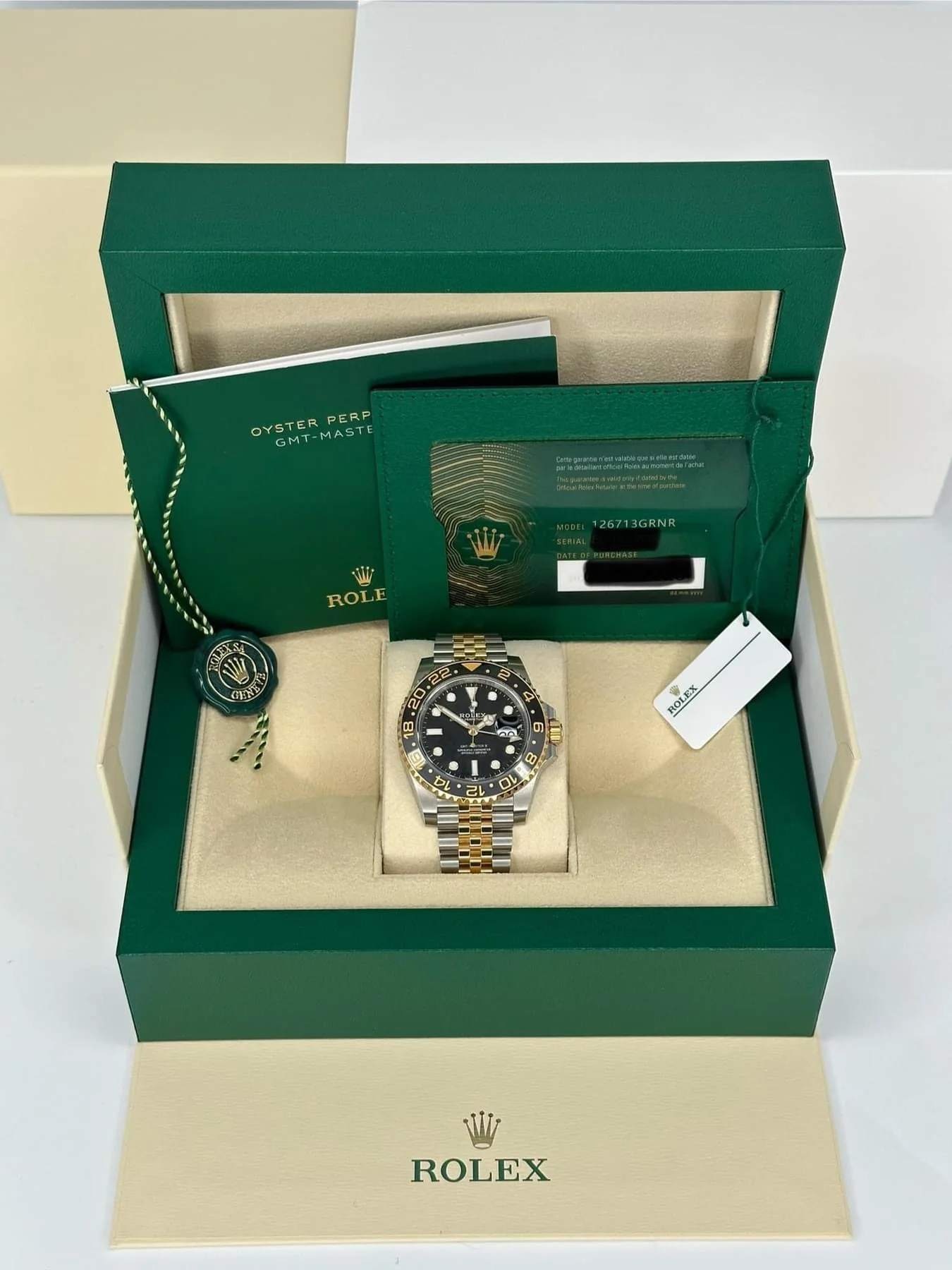 NEW 2024 Rolex GMT-Master II 40mm 126713GRNR Two-Tone Jubilee - Image 12