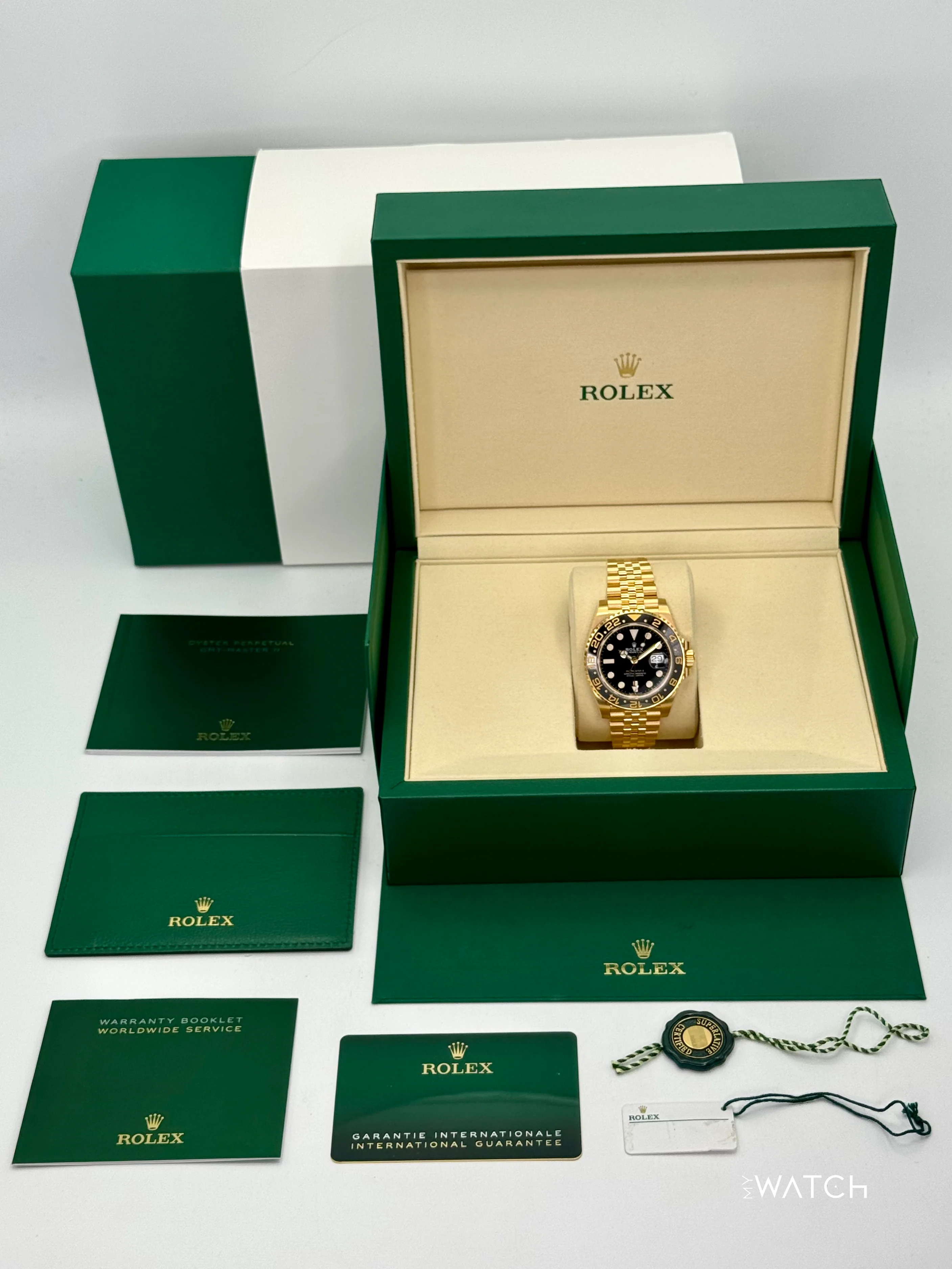 NEW 2025 Rolex GMT-Master II 40mm 126718GRNR Jubilee Black Dial (STICKERED) - Image 10