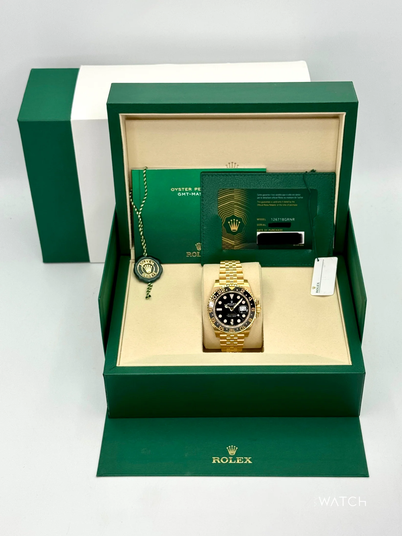 NEW 2025 Rolex GMT-Master II 40mm 126718GRNR Jubilee Black Dial (STICKERED) - Image 9