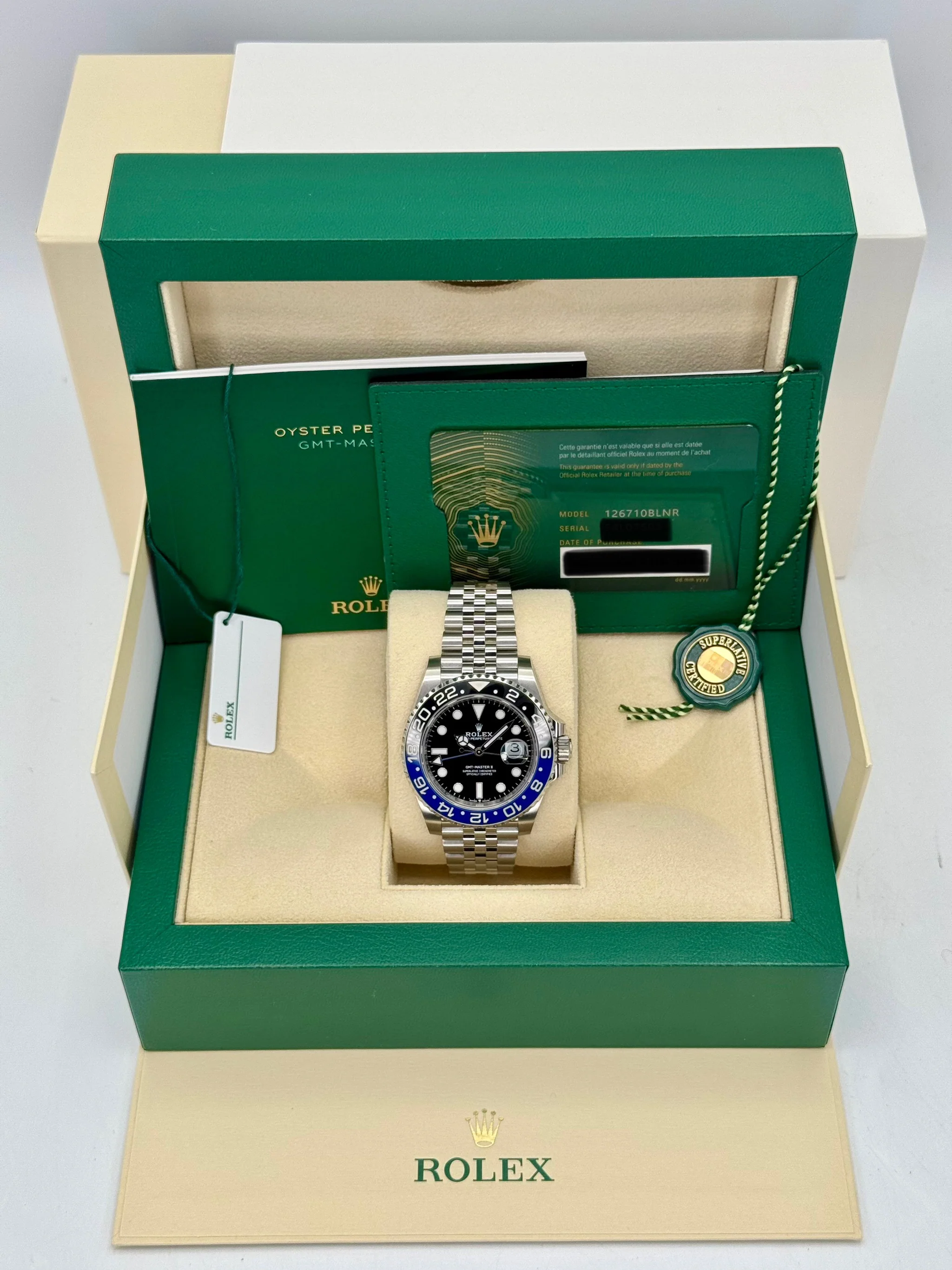 NEW 2024 Rolex GMT-Master II "Batgirl" 40mm 126710BLNR Jubilee Black Dial - Image 10