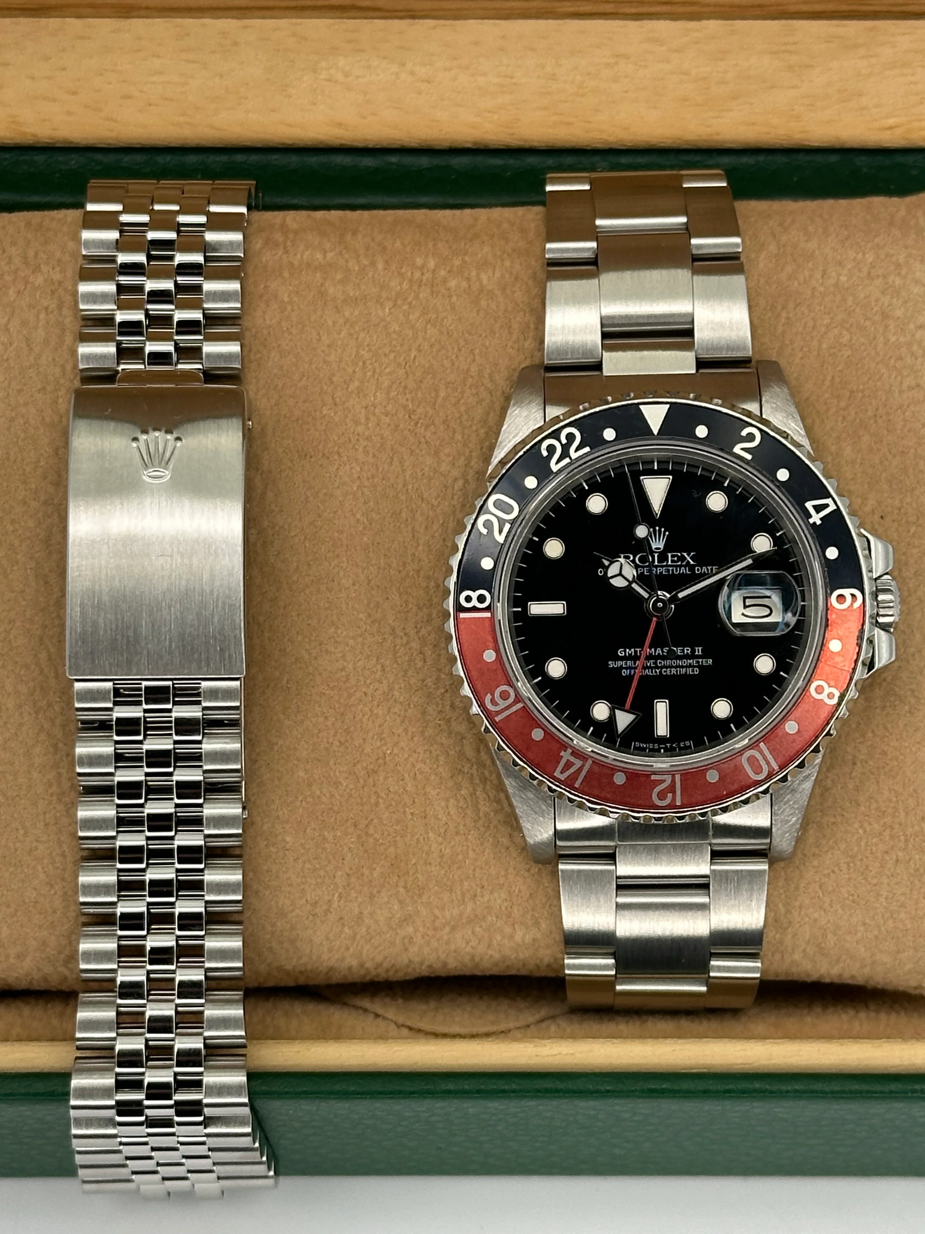 1987 Rolex GMT Master II "Coke" Fat Lady  16760 Black Dial w/RSC Card - Image 11