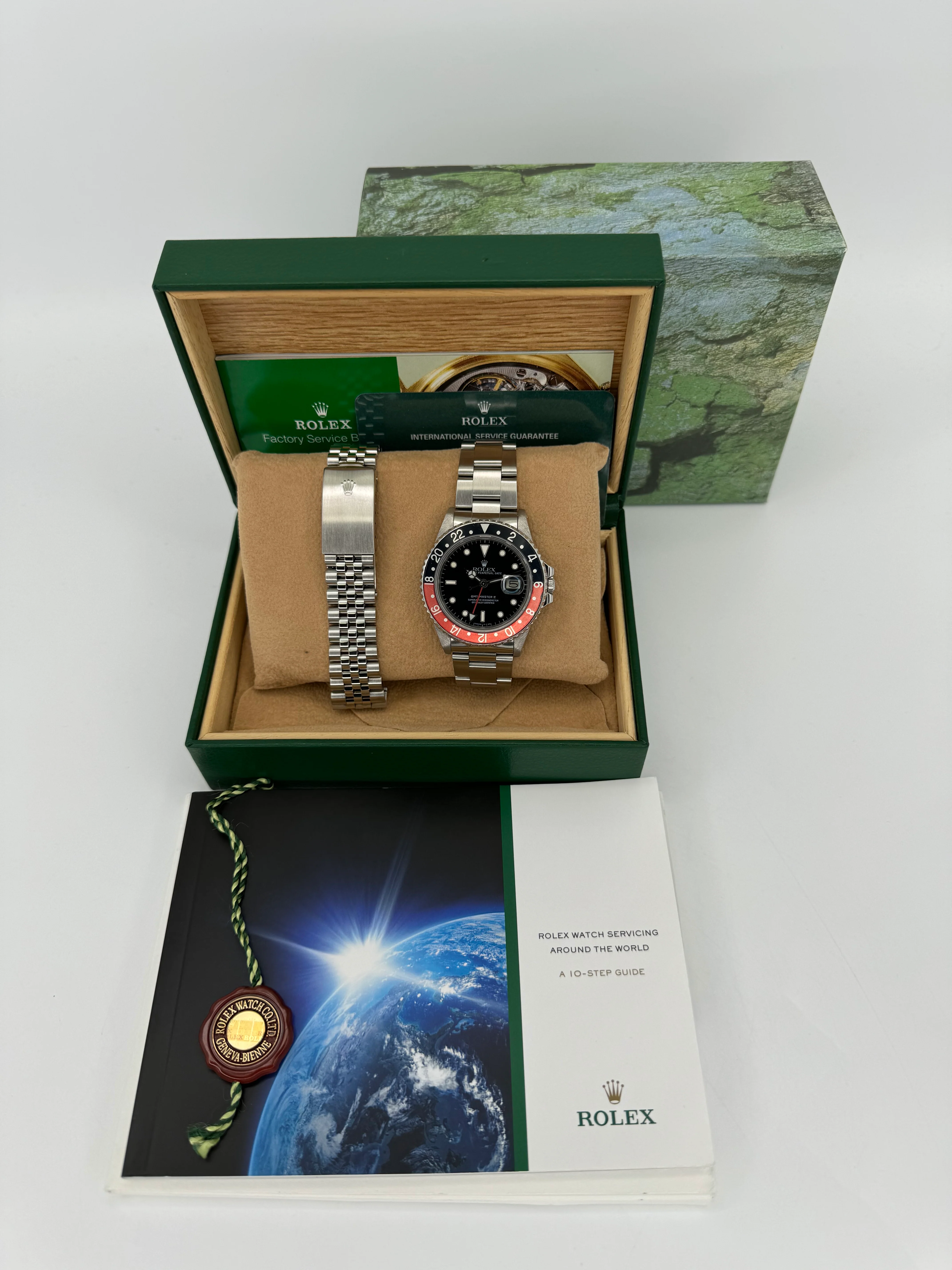 1987 Rolex GMT Master II "Coke" Fat Lady  16760 Black Dial w/RSC Card - Image 14