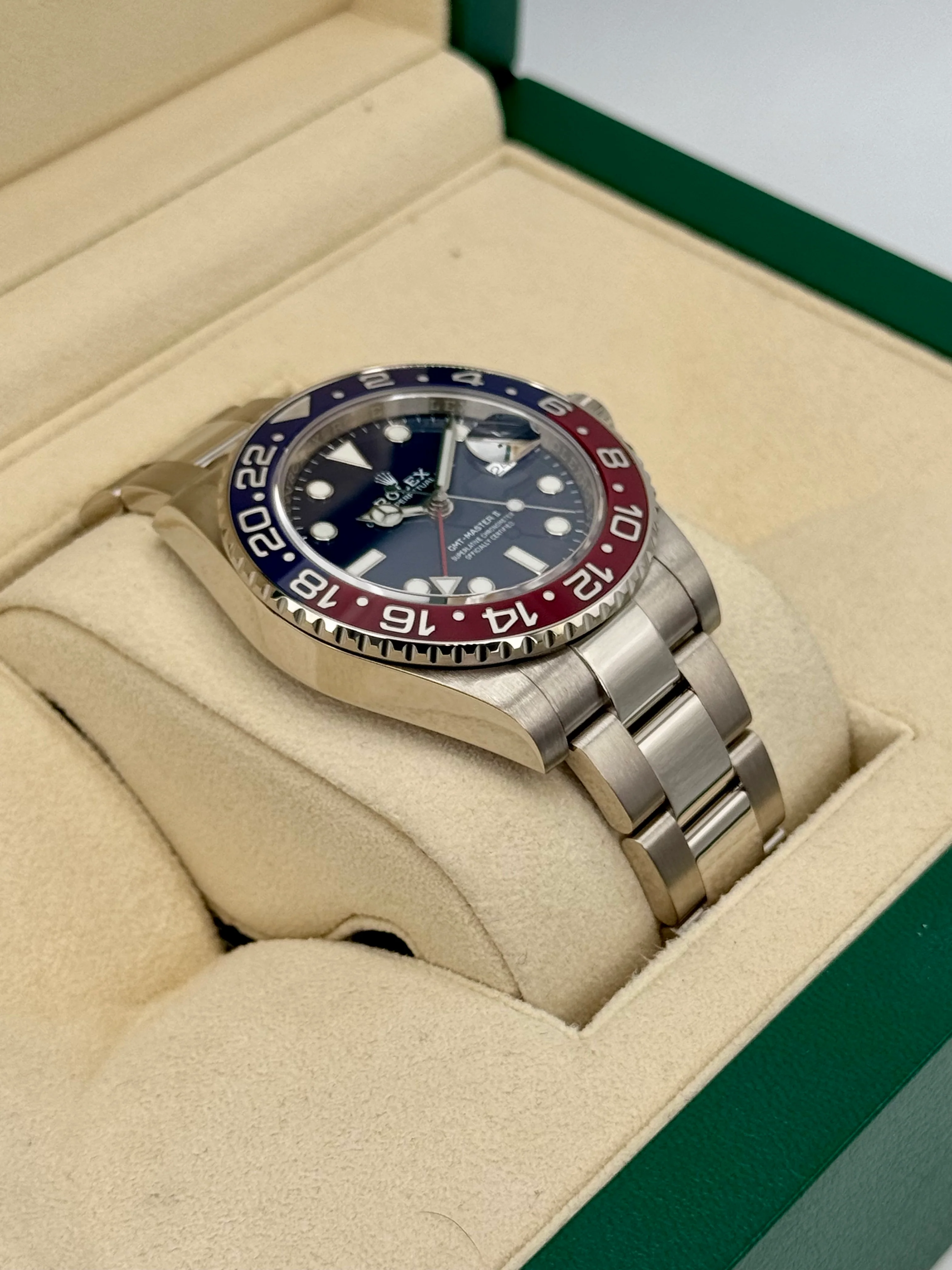 Rolex GMT-Master II "Pepsi" 40mm 126719BLRO White Gold Oyster - Image 6
