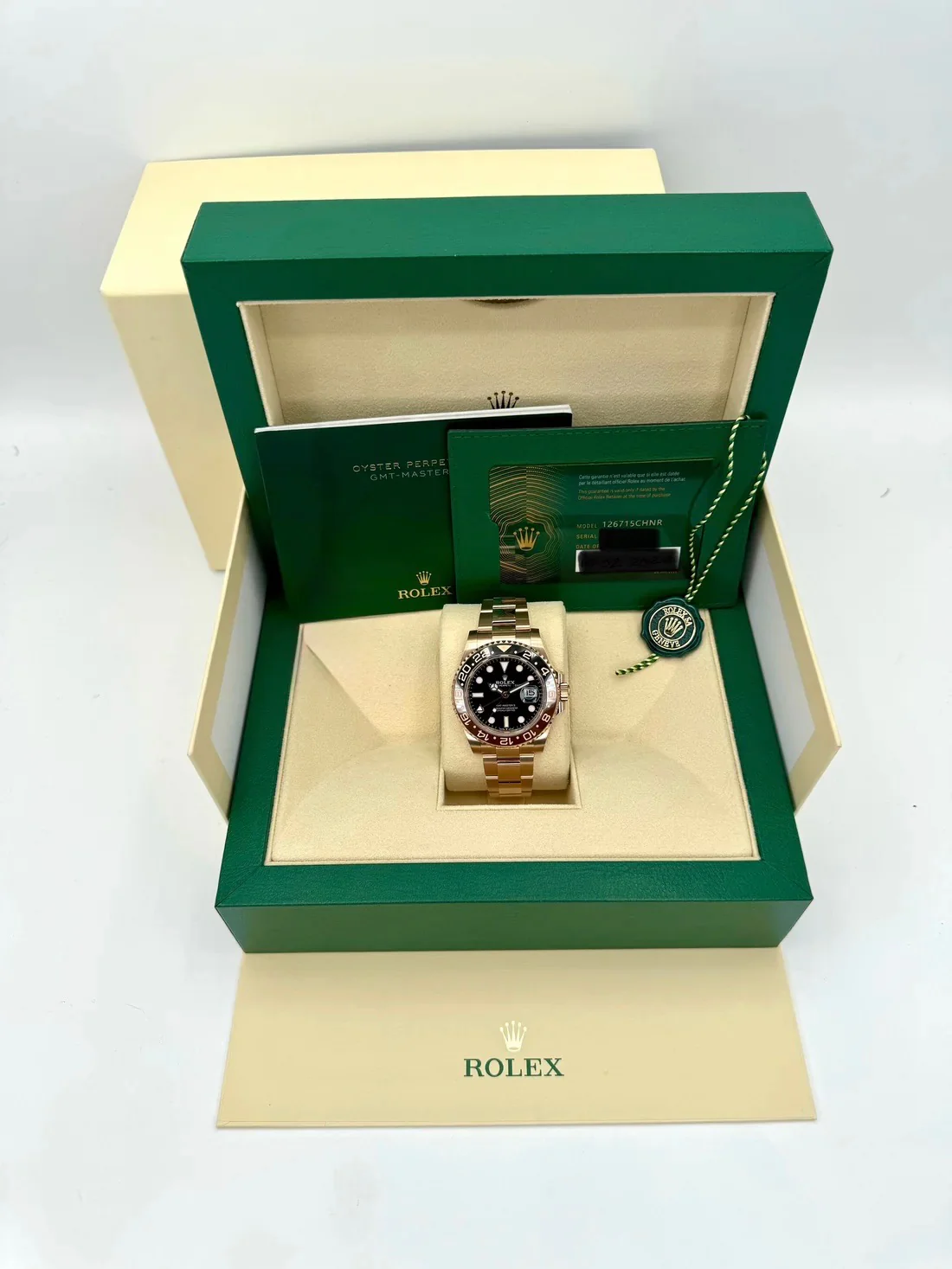 NEW 2025 Rolex GMT-Master II "Rootbeer" 40mm 126715CHNR Rose Gold - Image 10