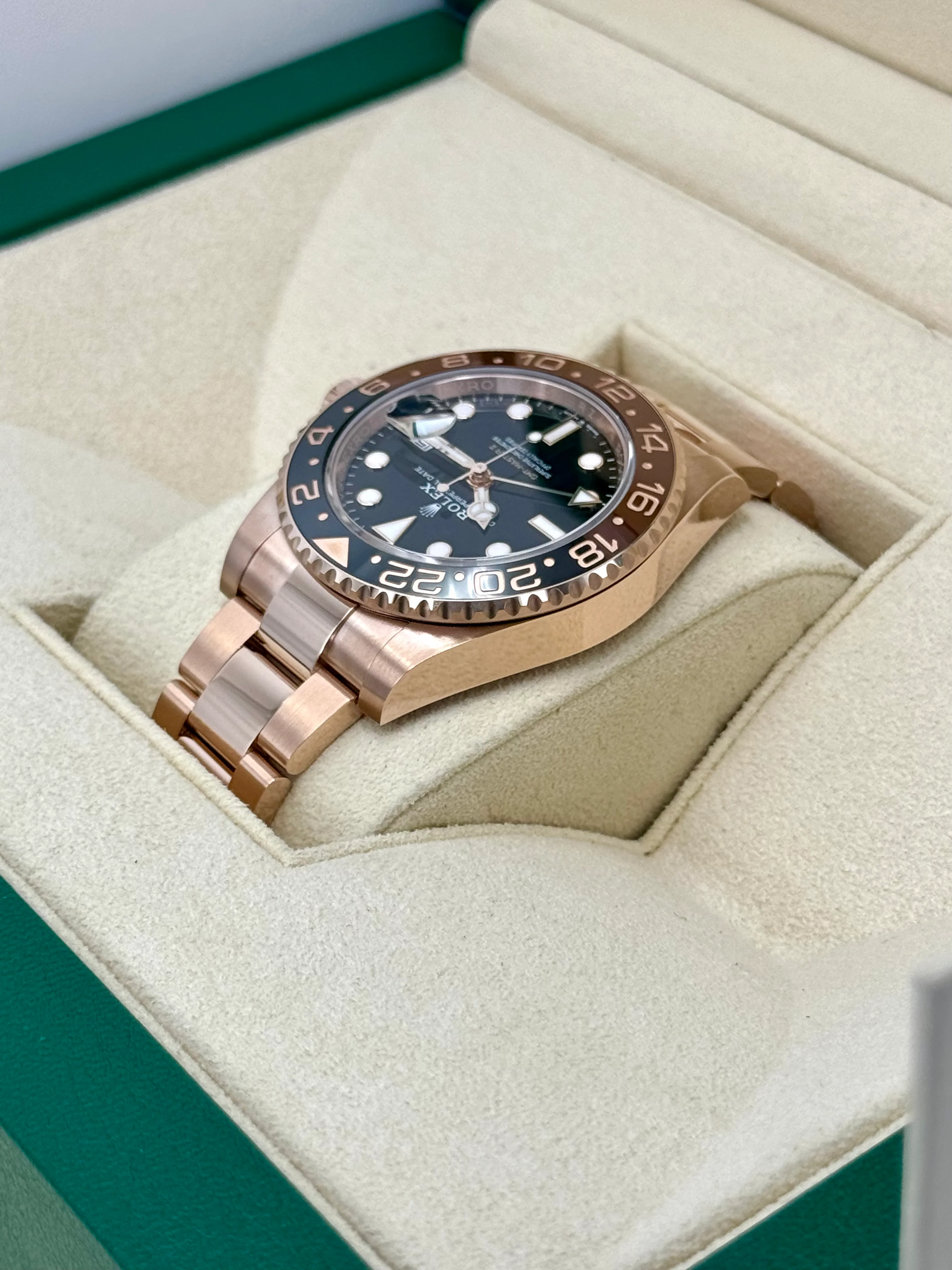 NEW 2025 Rolex GMT-Master II "Rootbeer" 40mm 126715CHNR Rose Gold - Image 7