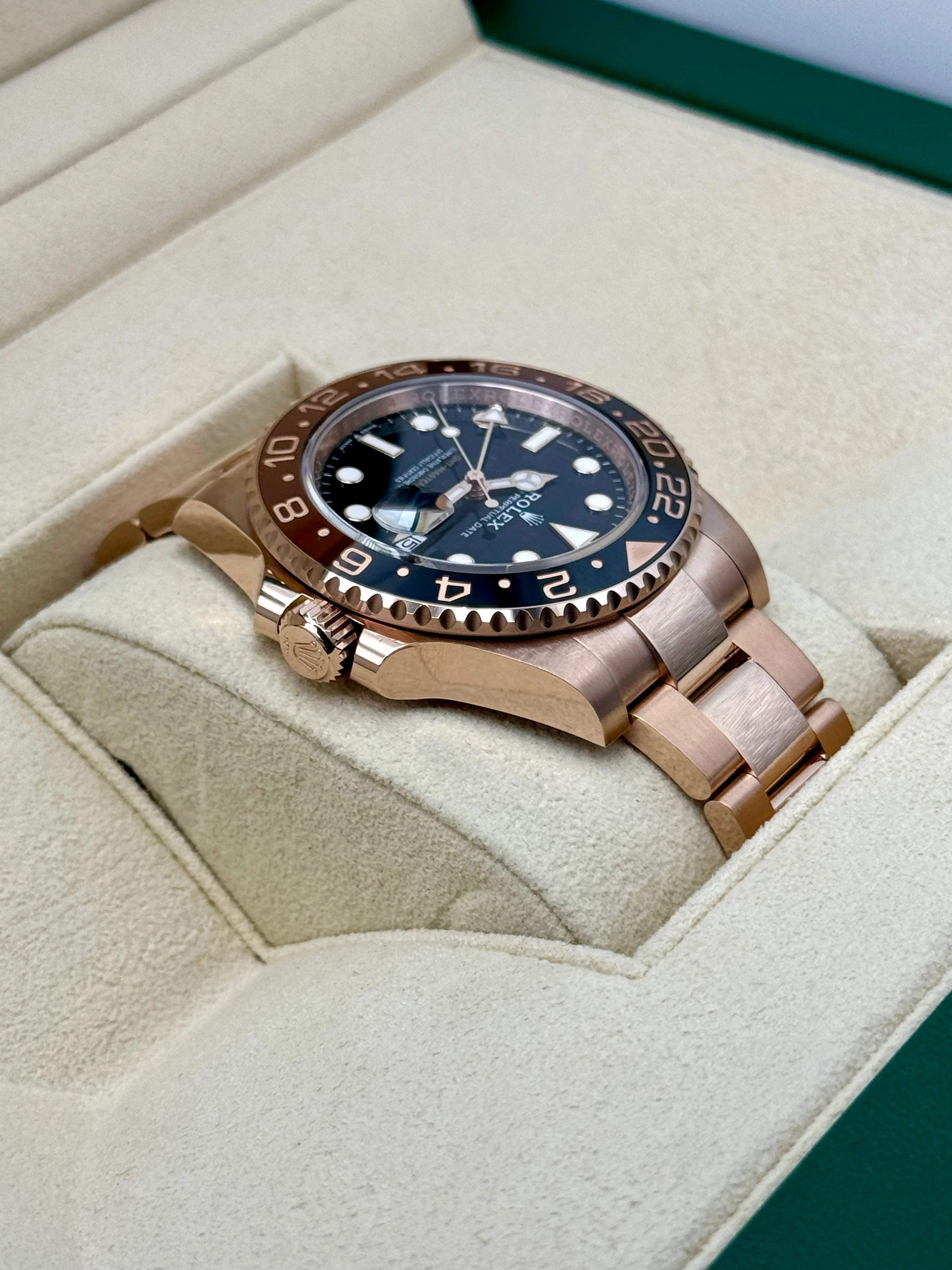 NEW 2025 Rolex GMT-Master II "Rootbeer" 40mm 126715CHNR Rose Gold - Image 8