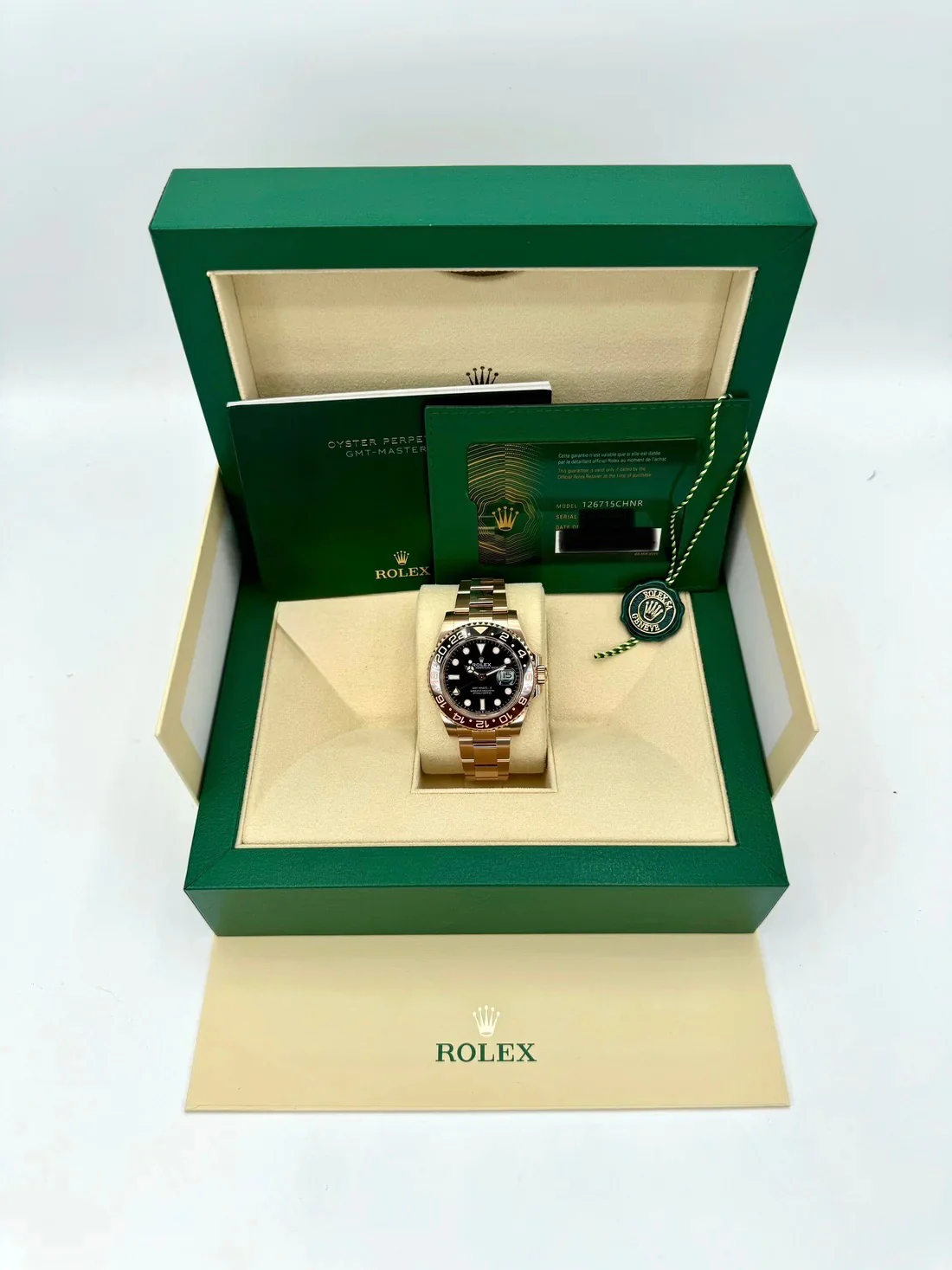 NEW 2025 Rolex GMT-Master II "Rootbeer" 40mm 126715CHNR Rose Gold - Image 9