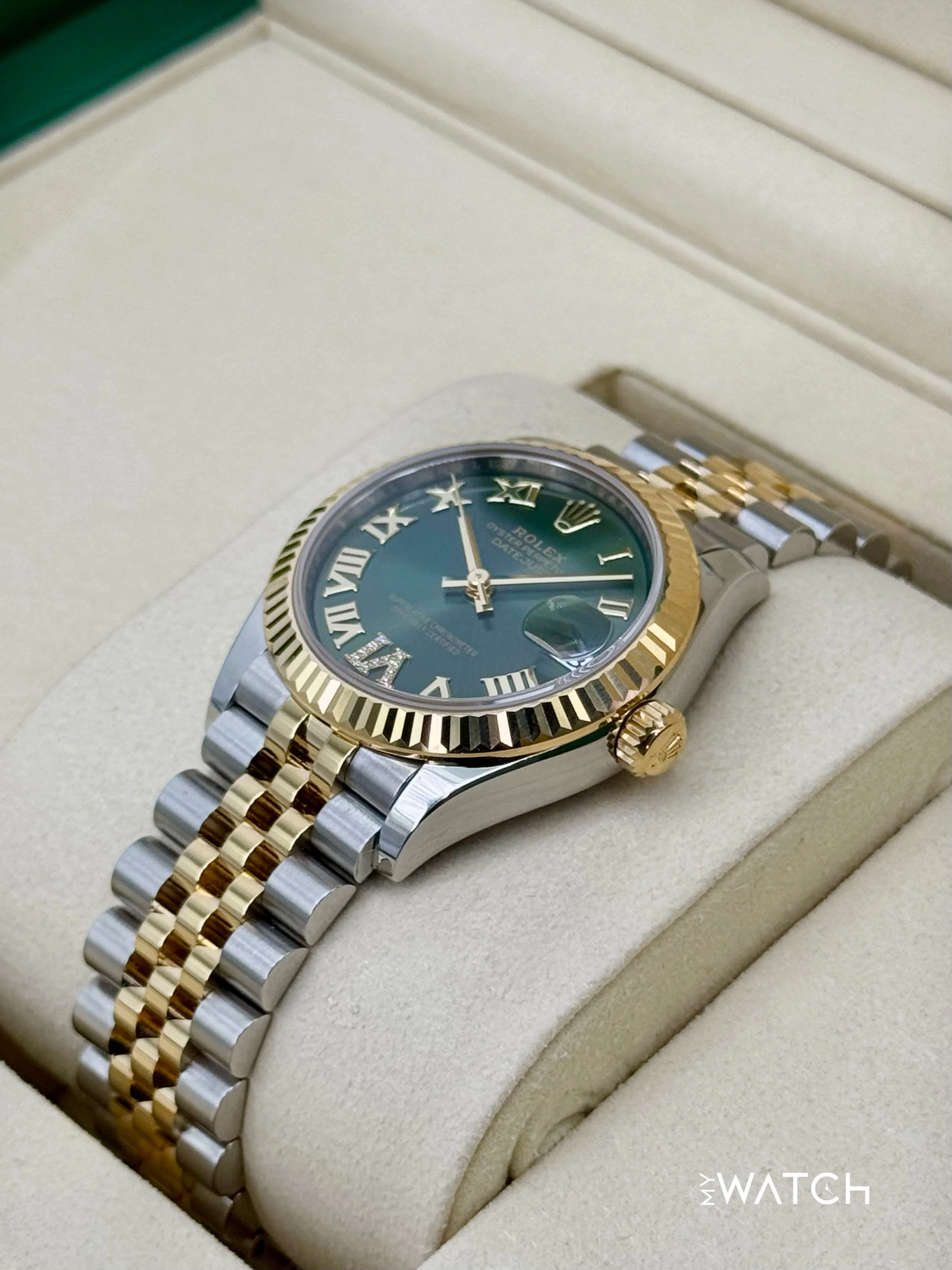 NEW 2025 Rolex Ladies Datejust 31mm 278273 Two-Tone Jubilee Green Dial - Image 5