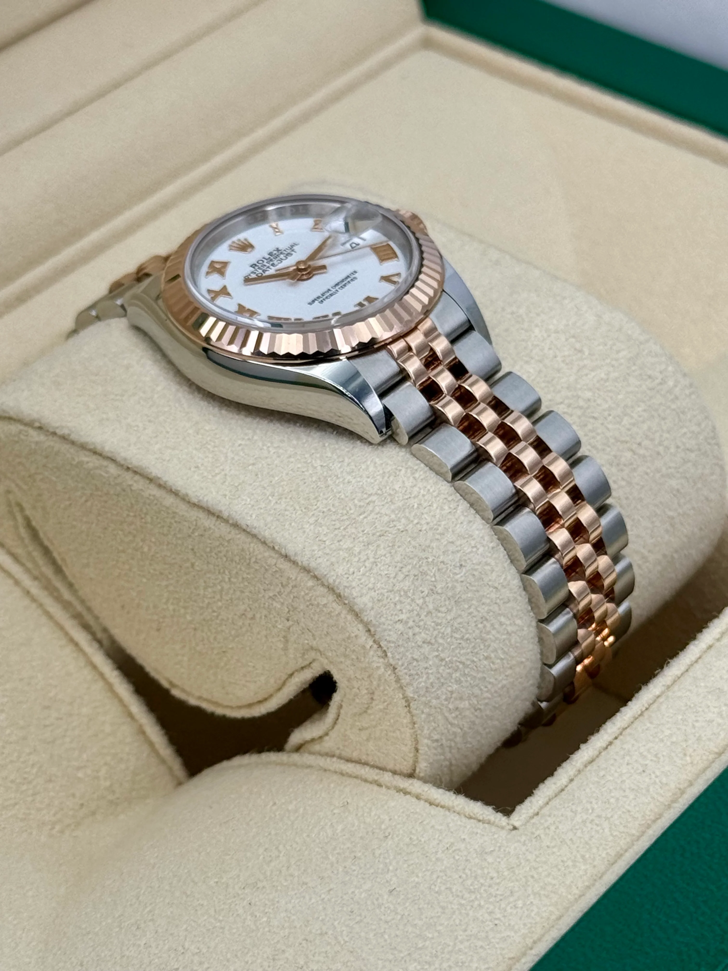 NEW 2025 Rolex Lady-Datejust 28mm 279171 Jubilee White Dial - Image 7