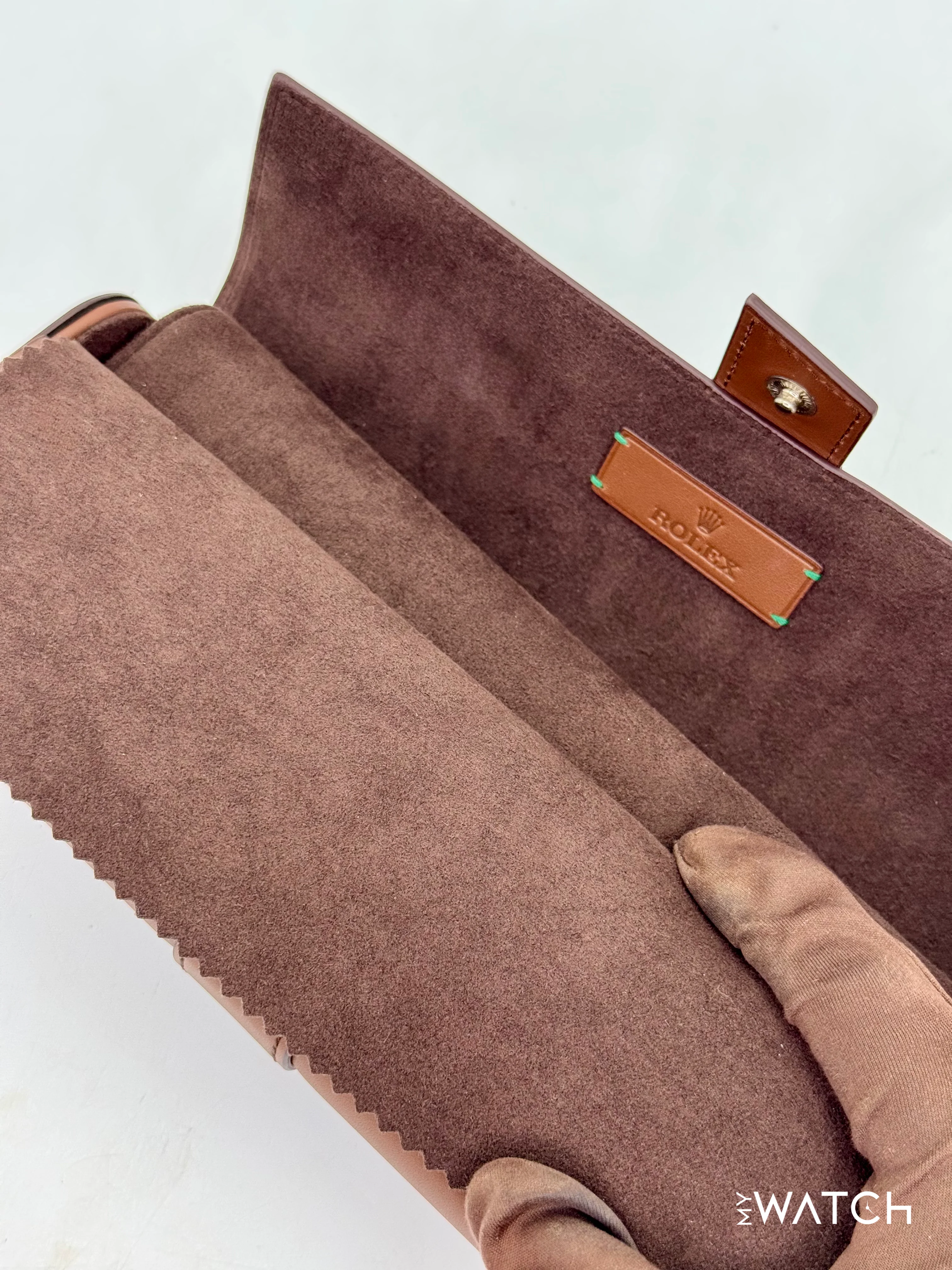 Rolex Leather Three Watch Roll Travel Case - Image 2