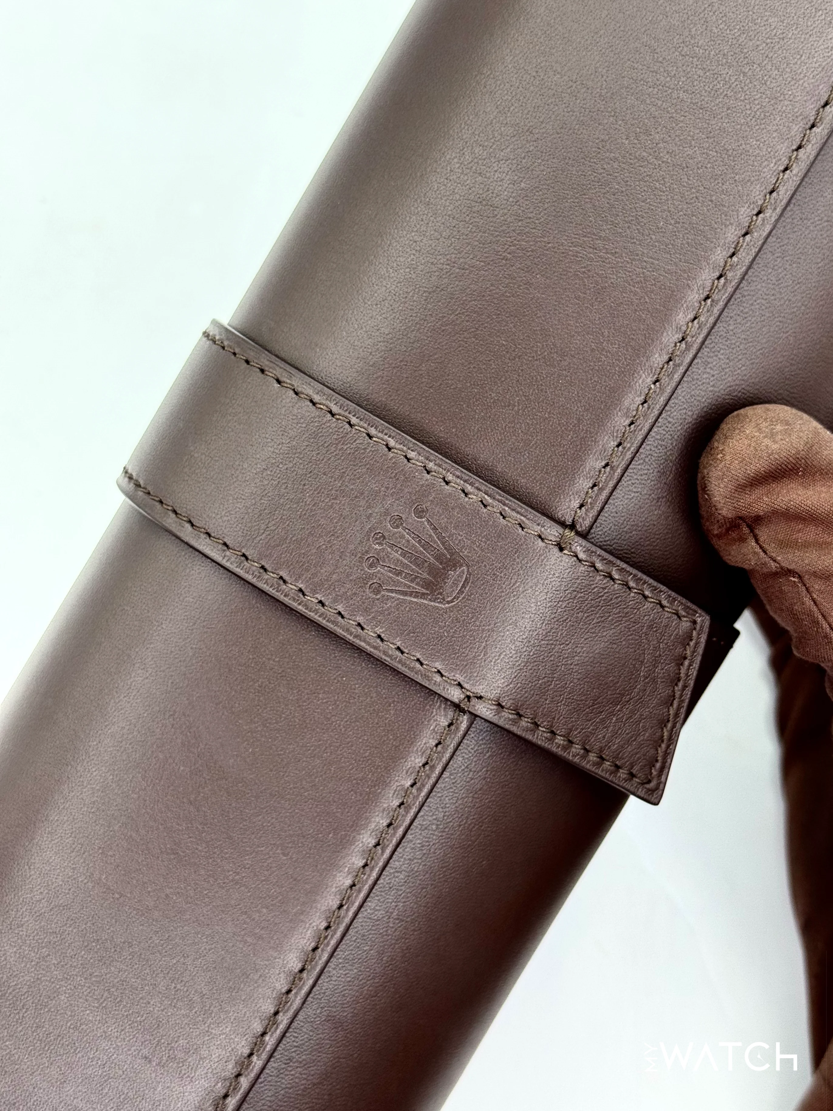 Rolex Leather Three Watch Roll Travel Case - Image 2
