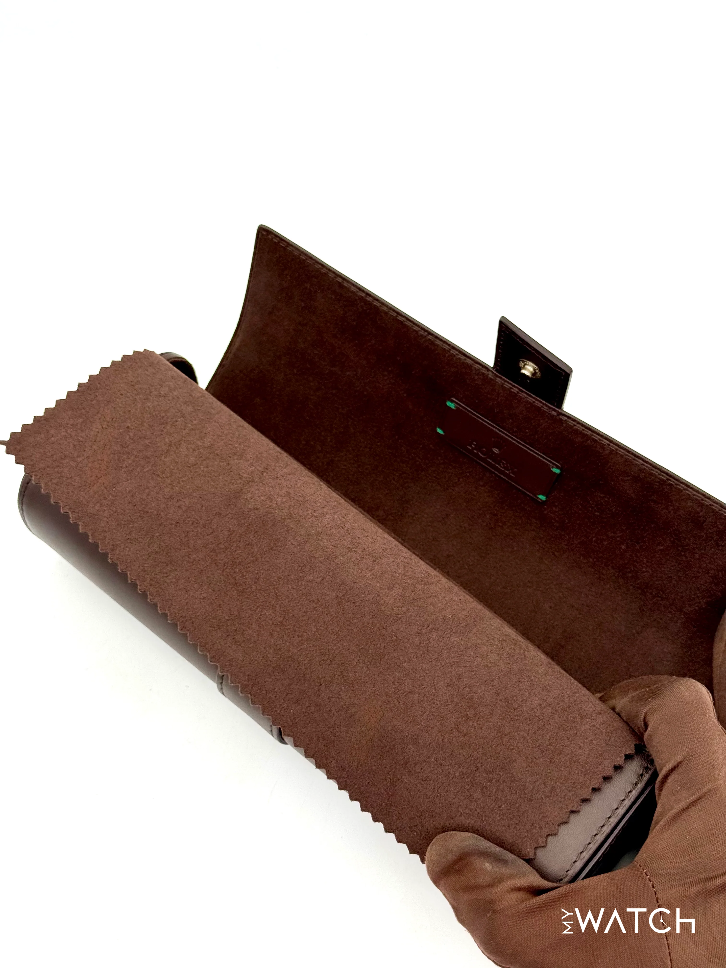 Rolex Leather Three Watch Roll Travel Case - Image 3