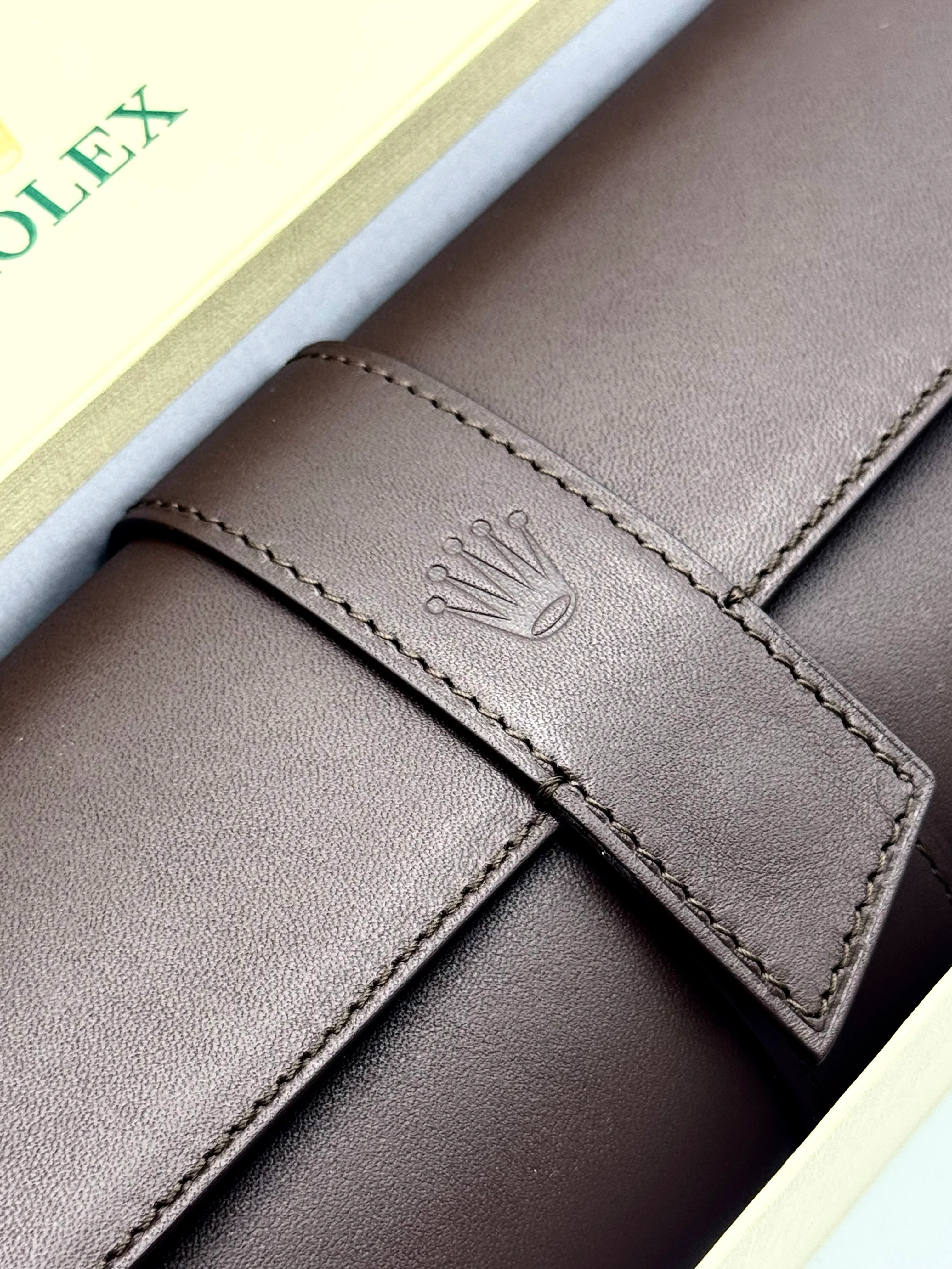 Rolex Leather Three Watch Roll Travel Case - Image 3