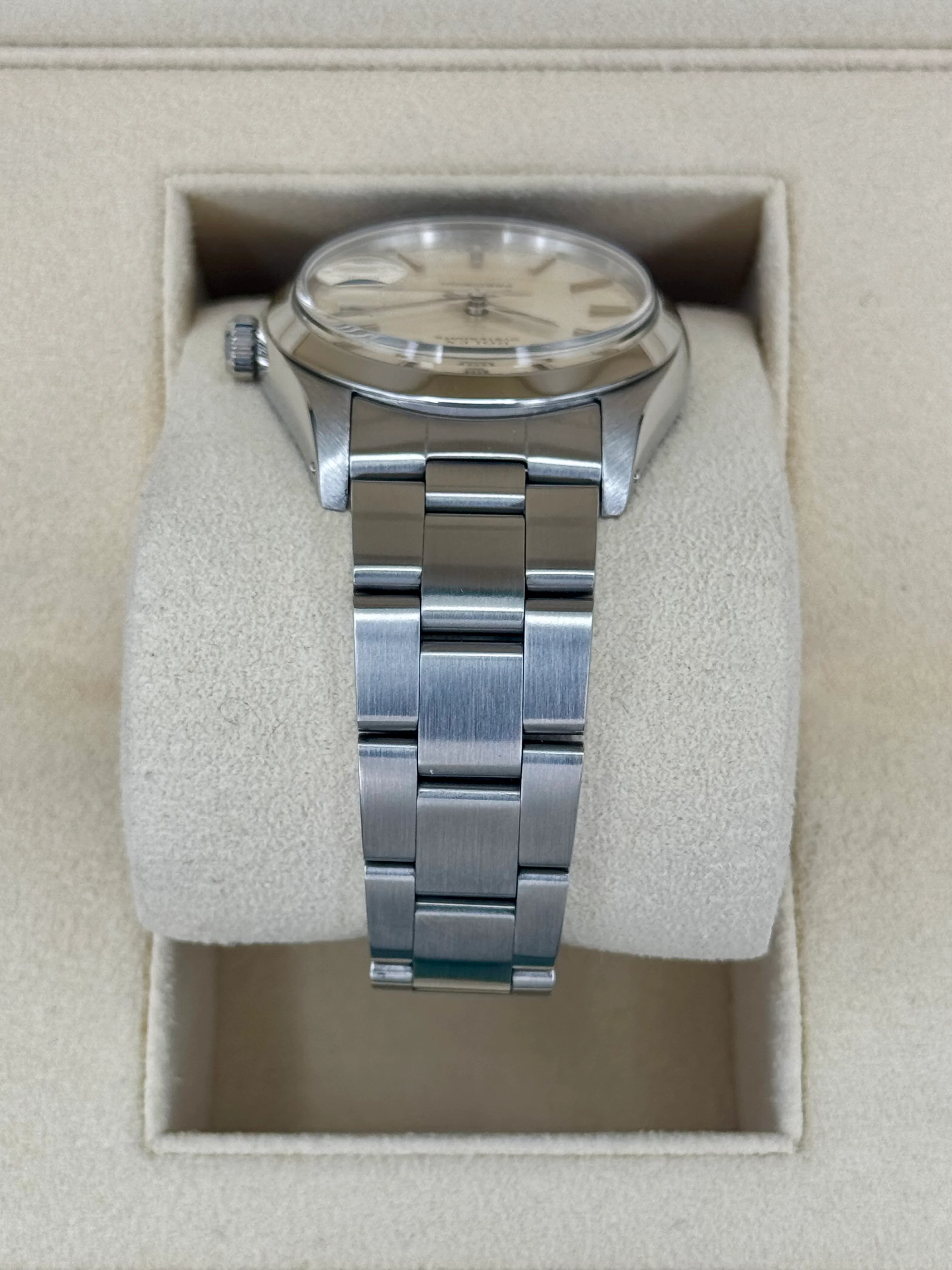 Rolex Oyster Date 34mm 6694 Stainless Steel Silver Dial - Image 4