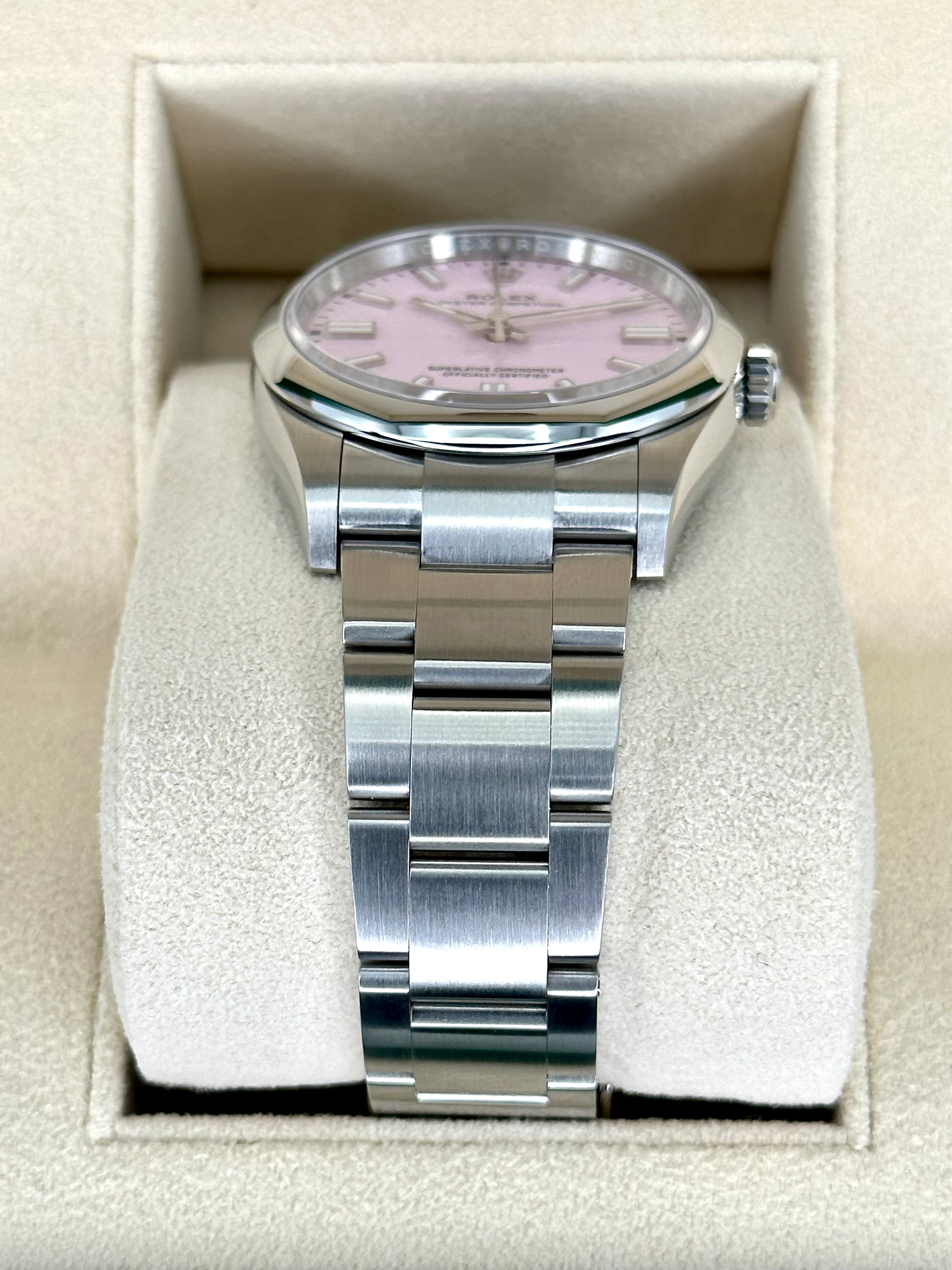 NEW 2025 Rolex Oyster Perpetual 36mm 126000 Candy Pink Dial - Image 3